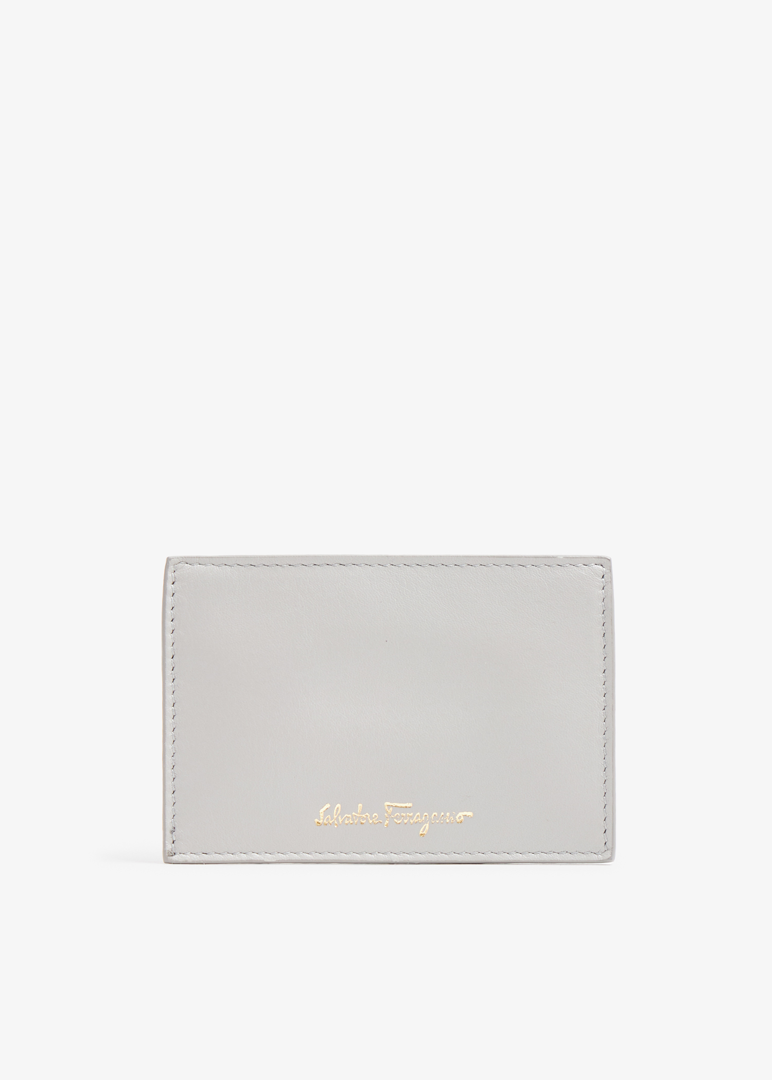 

Leather card case, Grey