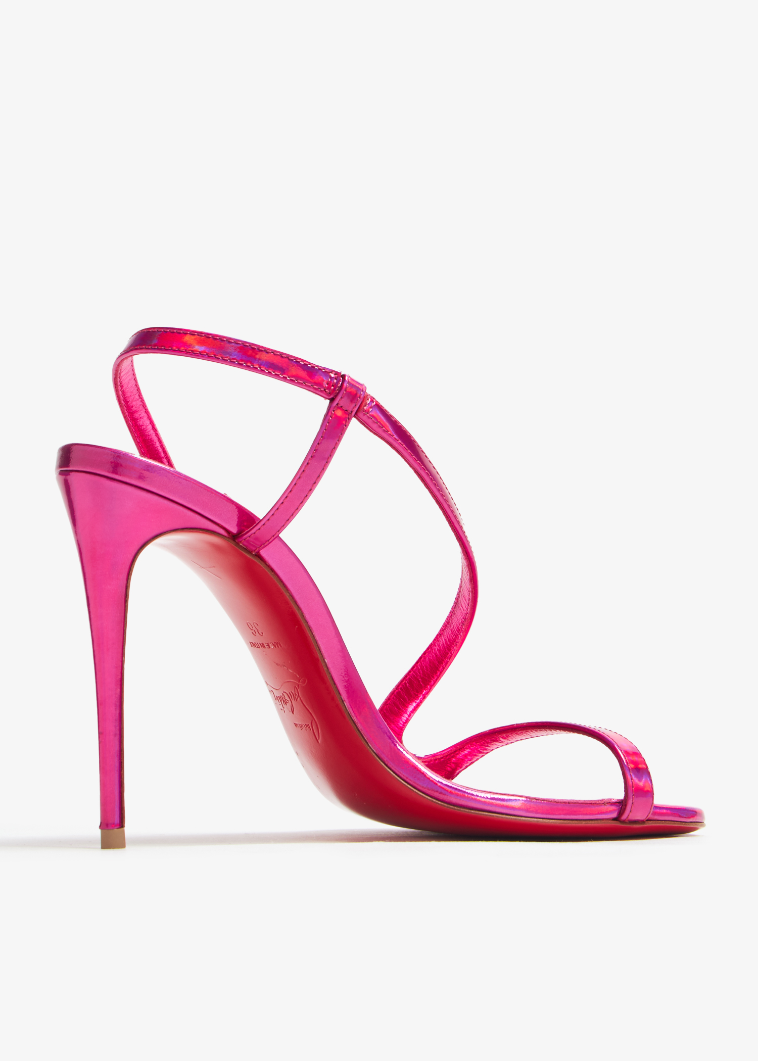 Christian Louboutin Pre Loved Rosalie 100 sandals for Women Pink in Kuwait Level Shoes