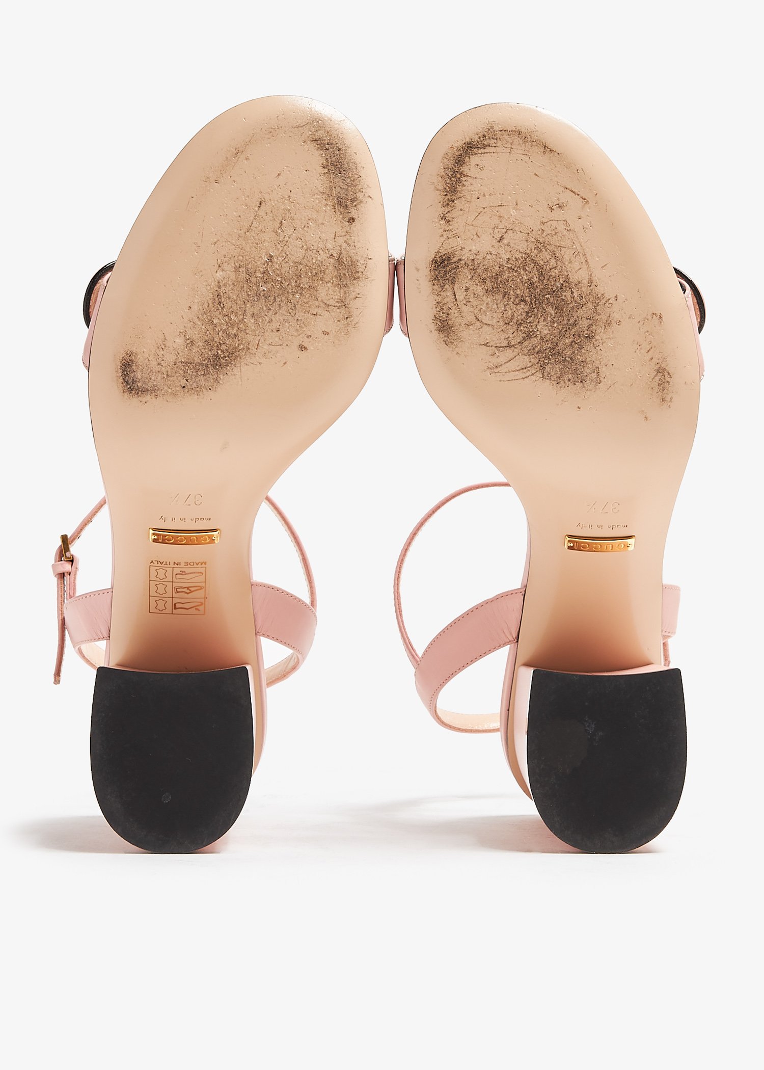 Gucci pink suede heels sales