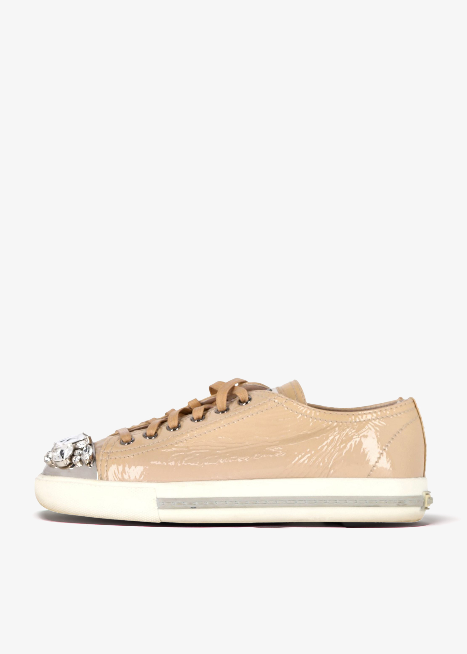 Miu Miu Pre-Loved Crystal-embellished sneakers for Women