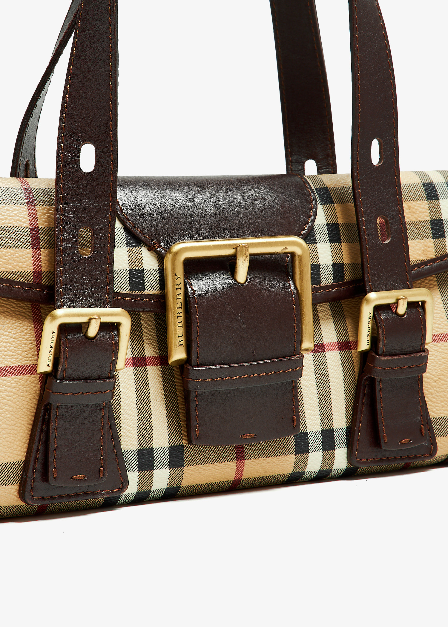 Burberry Pre Loved Haymarket Check Cordelia shoulder bag for Women Printed in KSA Level Shoes