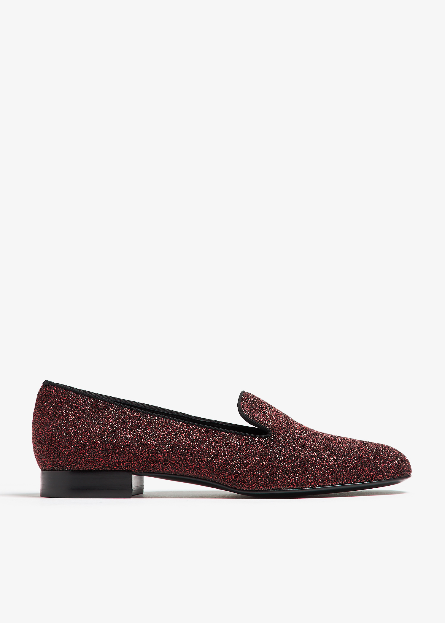 

Glitter Smoking loafers, Red