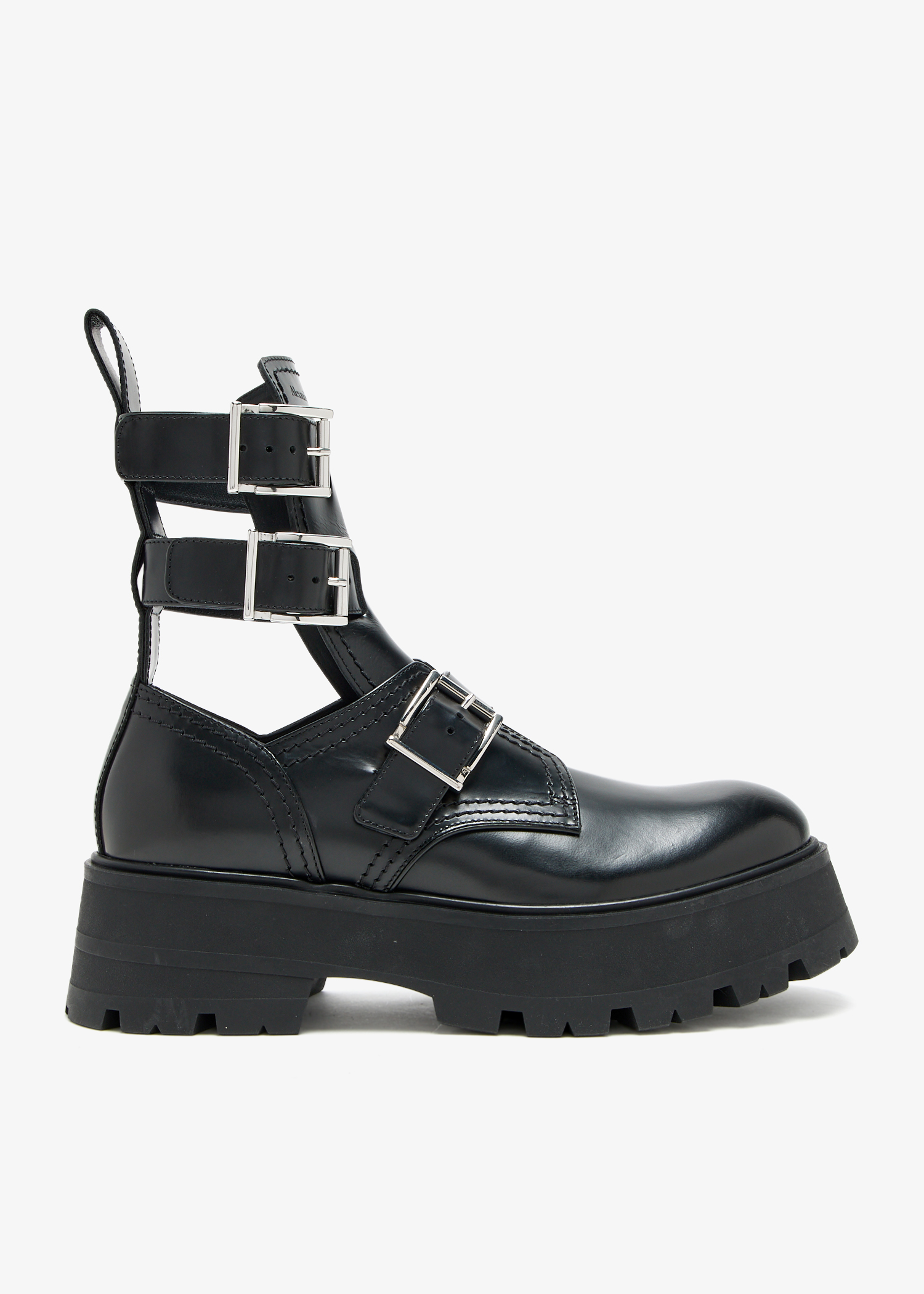 

Rave buckle boots, Black