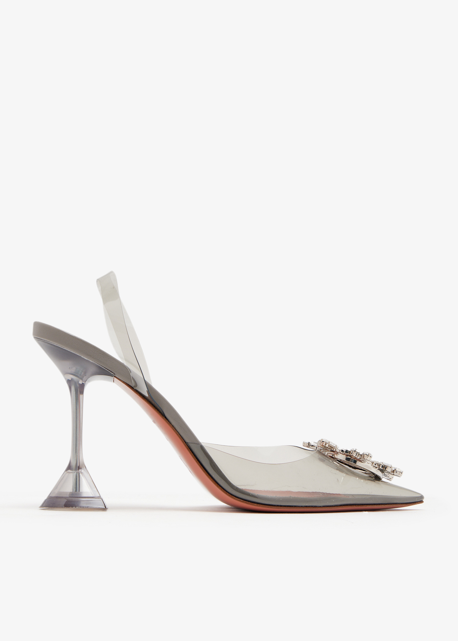 

Begum glass sling pumps, Grey