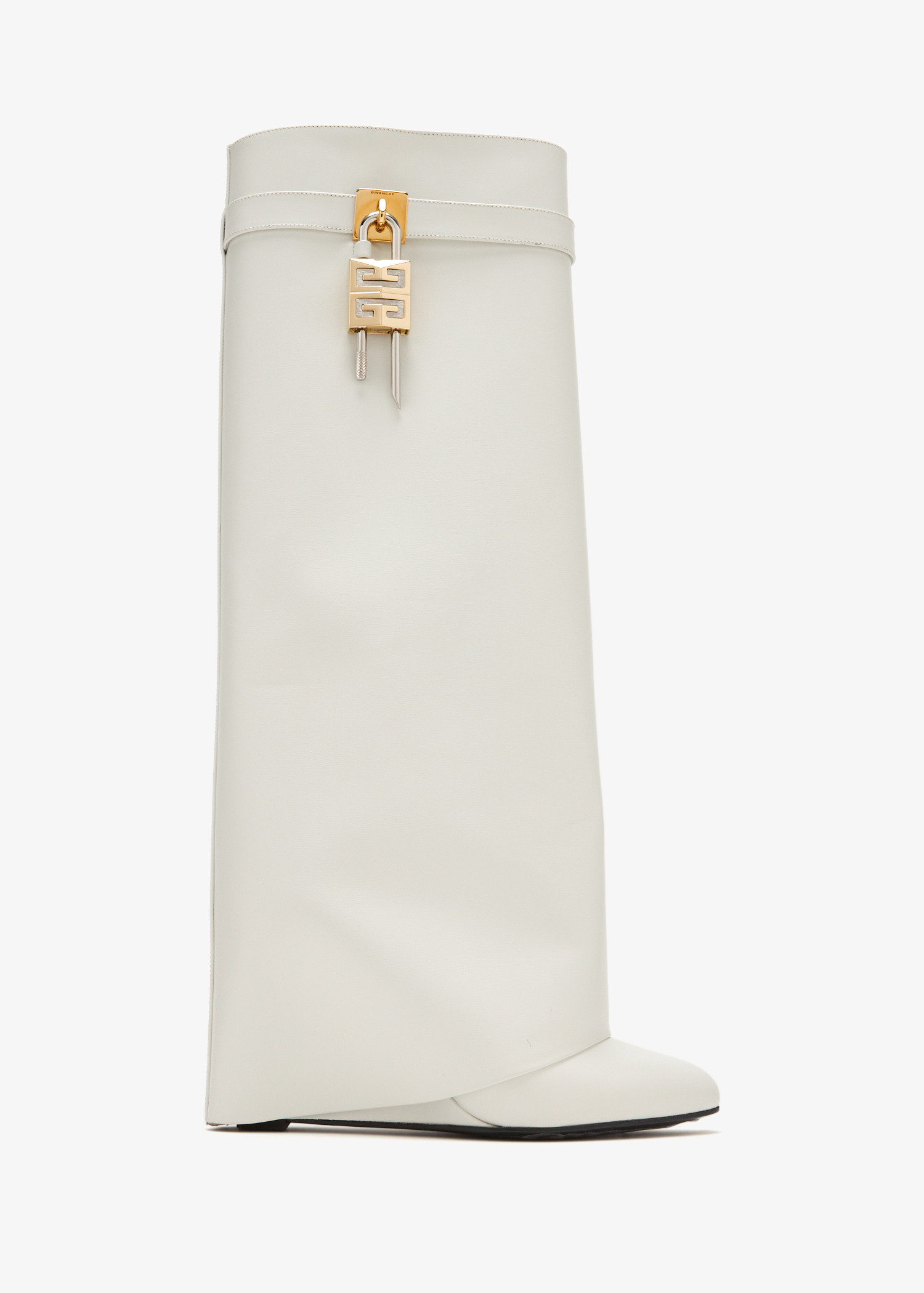 

Shark Lock pant boots, White