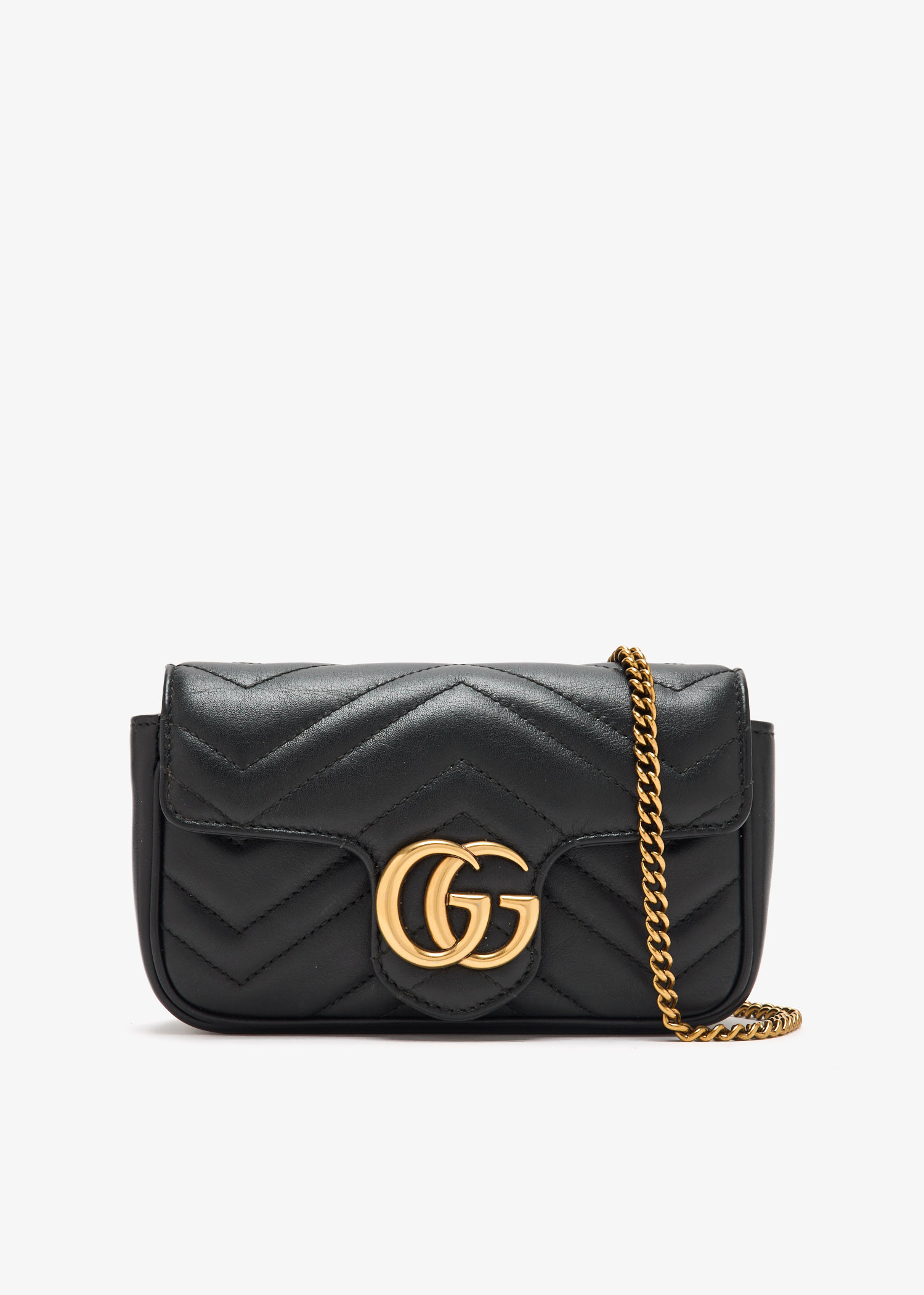 

GG Marmont super mini bag, Black