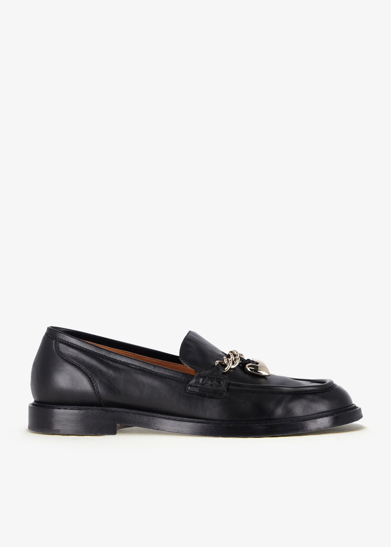 

Ninna Heart Chain loafers, Black