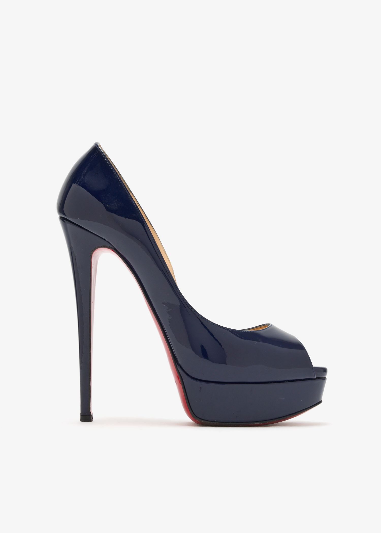 

Lady peep-toe pumps, Navy