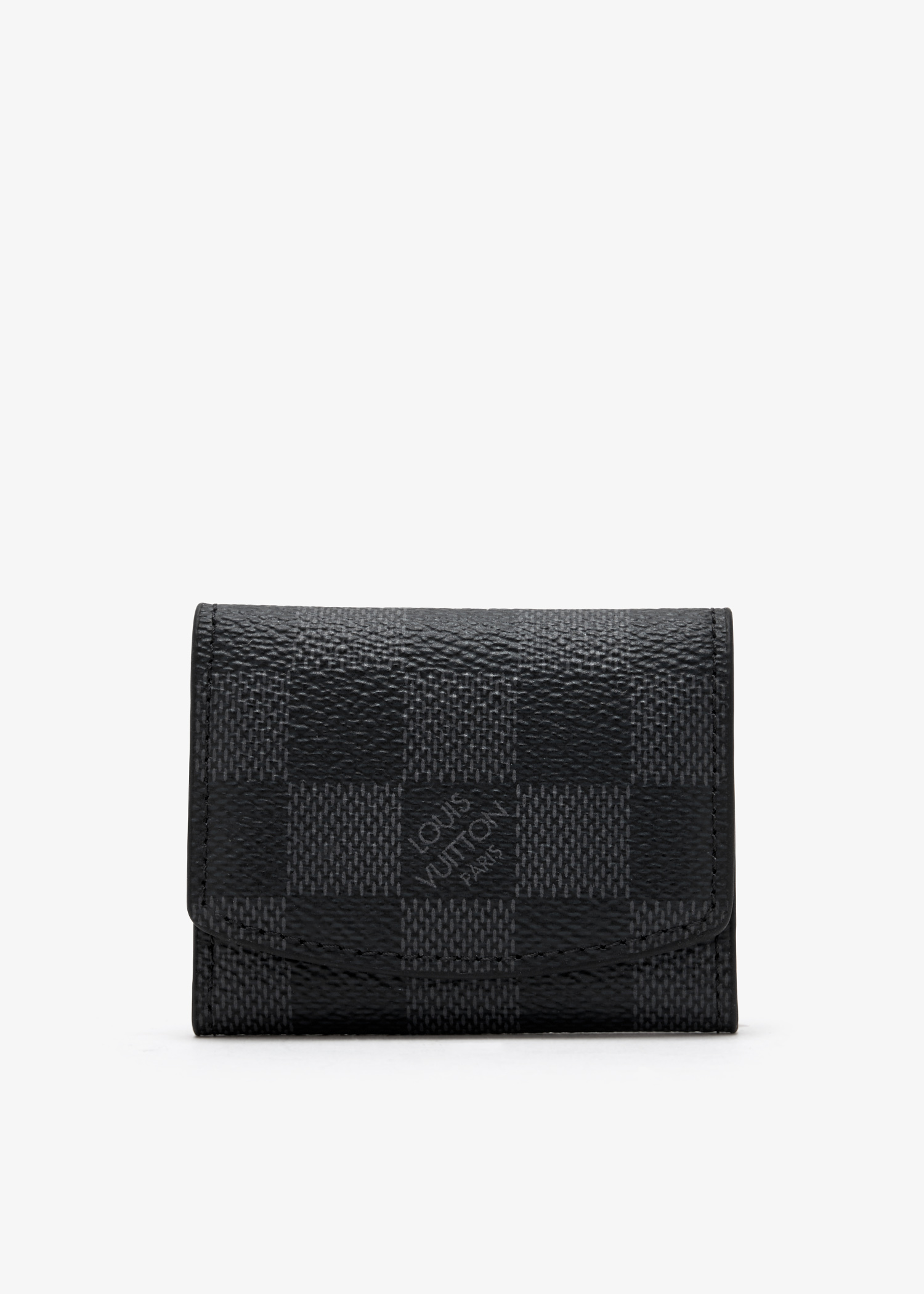 

Damier cufflink holder, Black