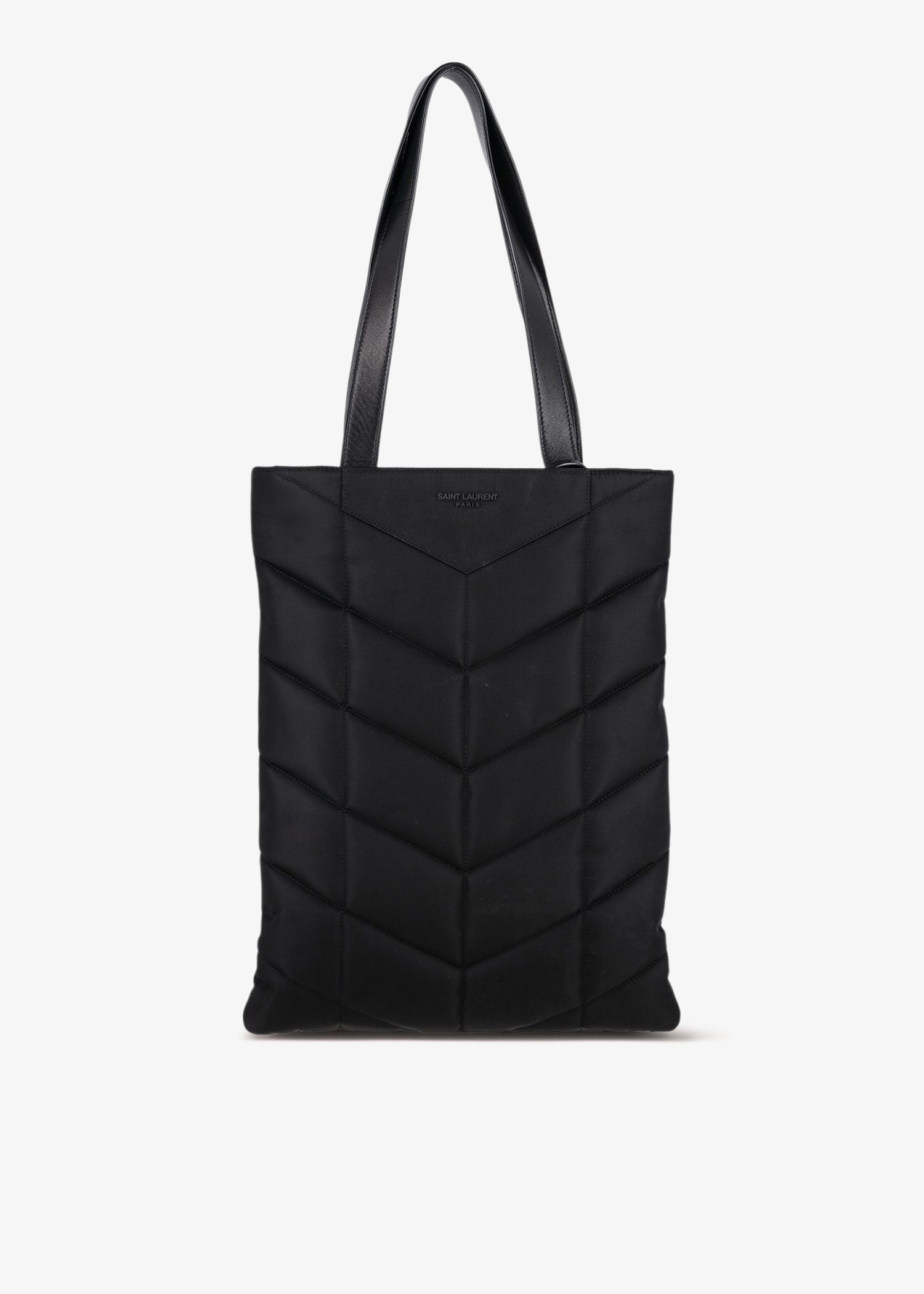

Tall Puffer tote bag, Black
