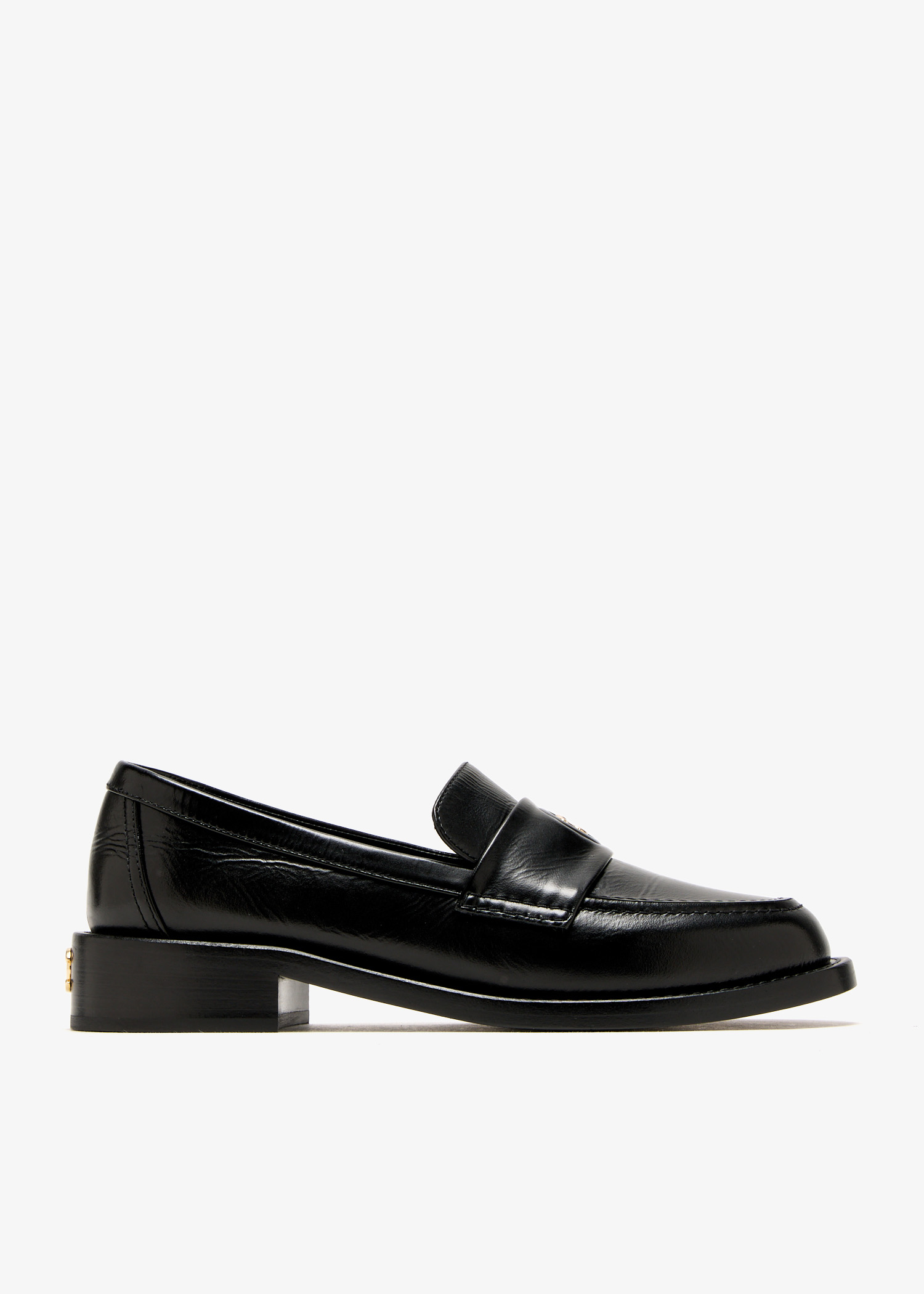 

Interlocking CC mocassin loafers, Black