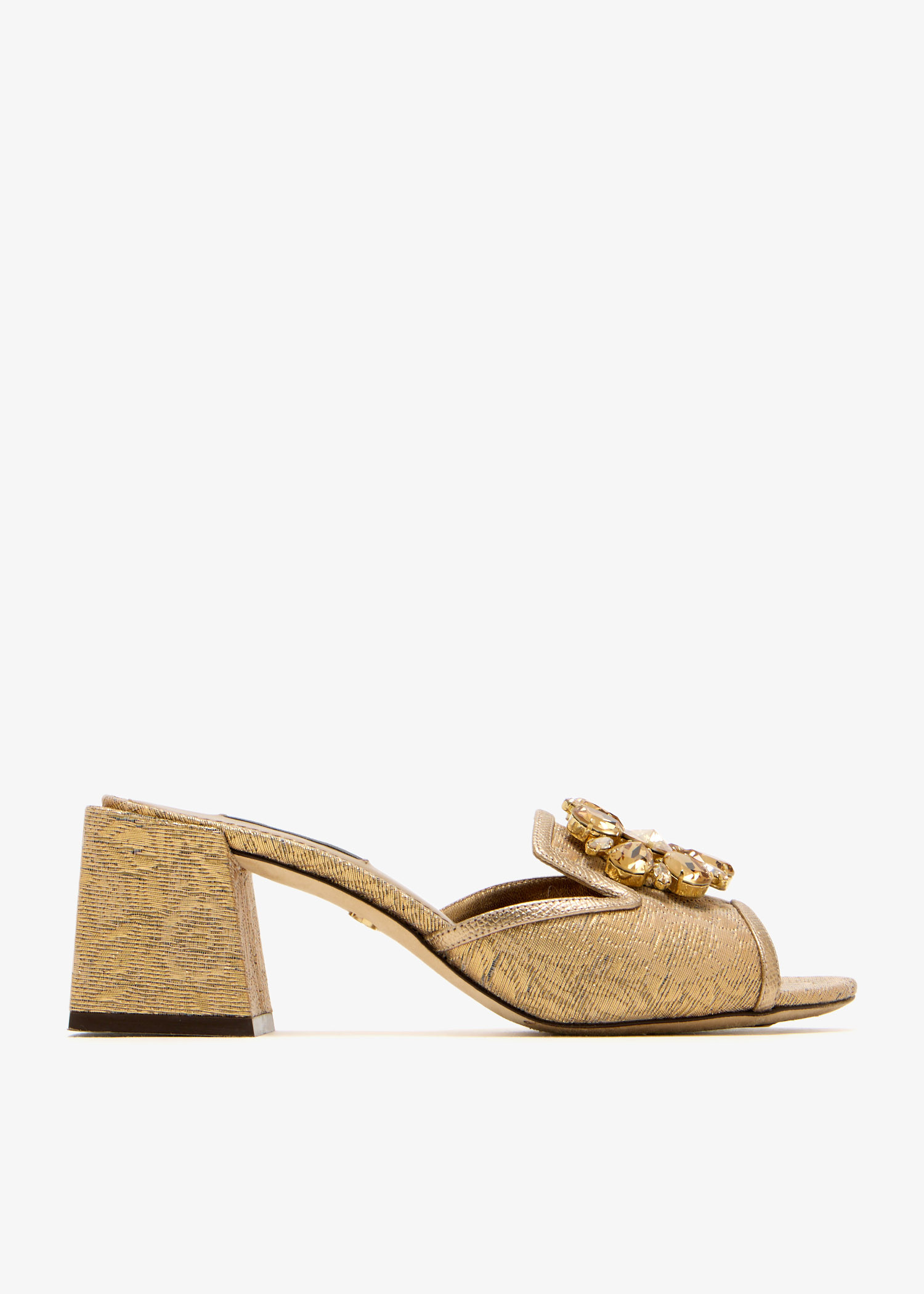 

Bianca crystal-embellished sandals, Gold