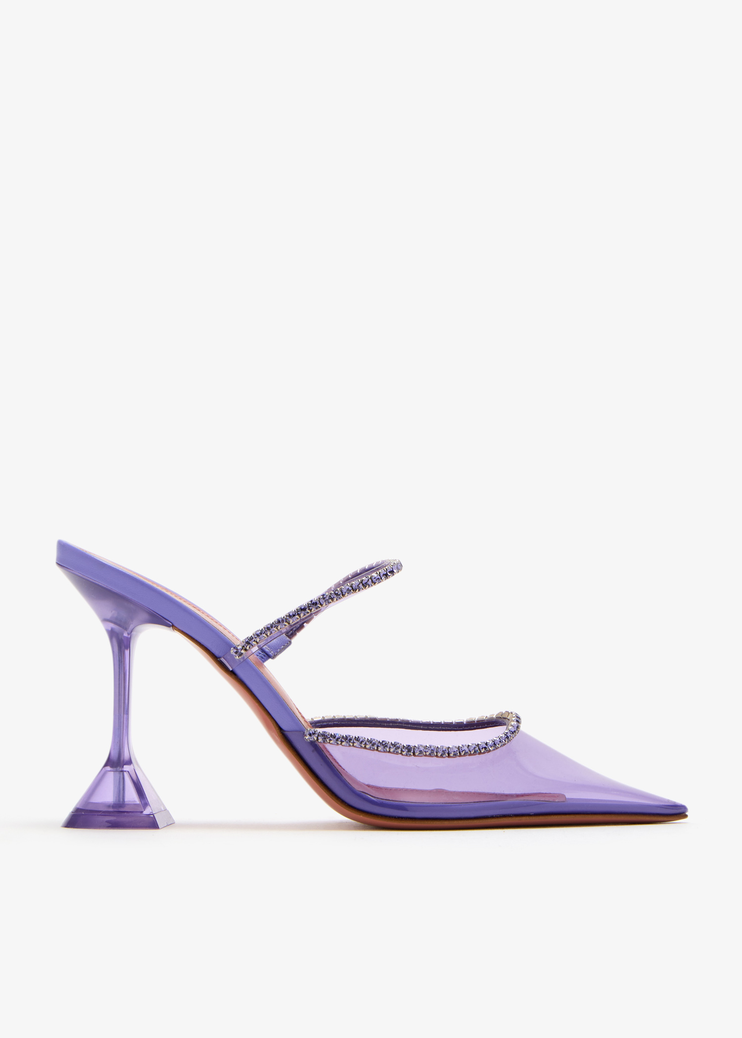 

Gilda Glass mules, Purple