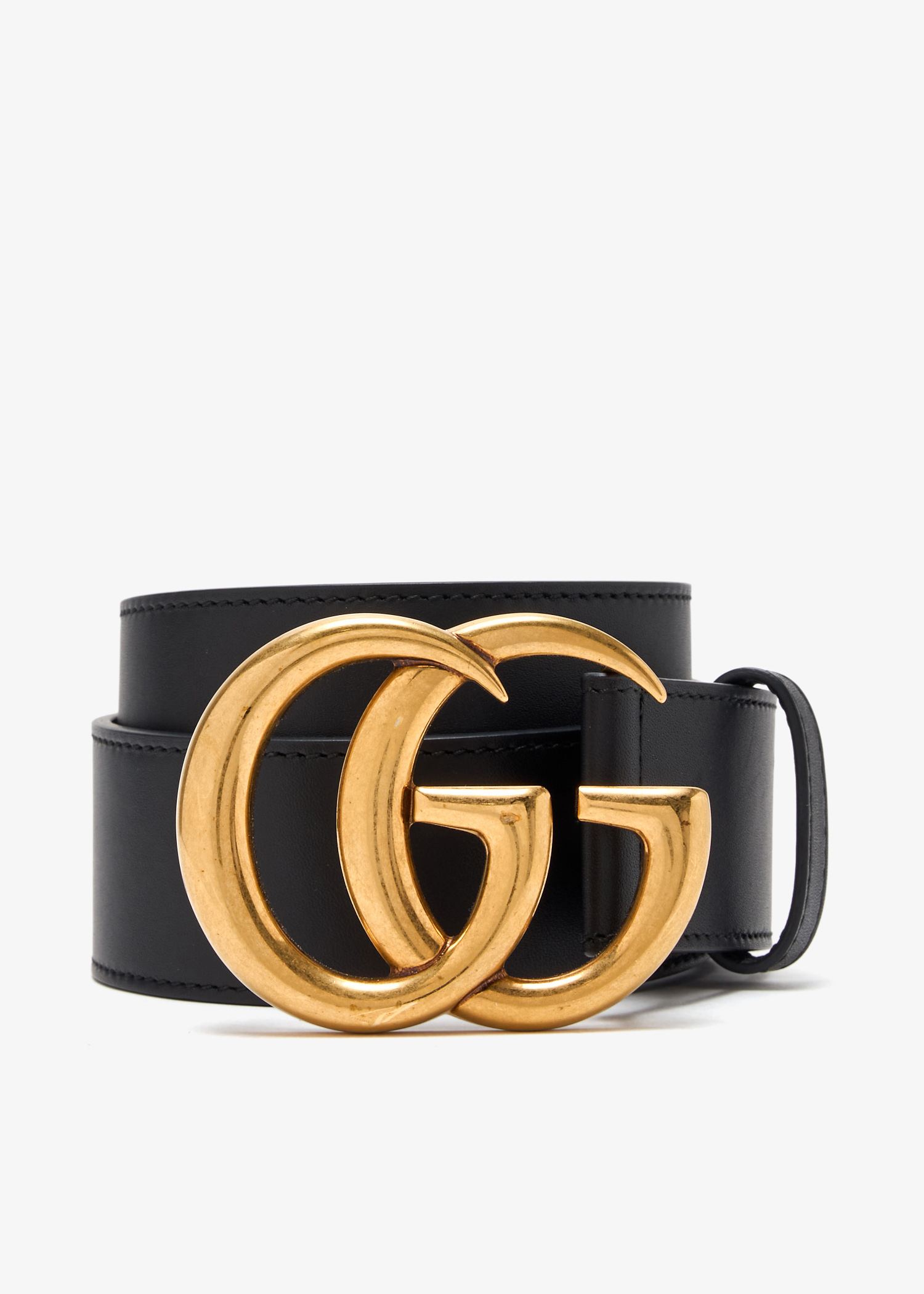 

Double G buckle belt, Black