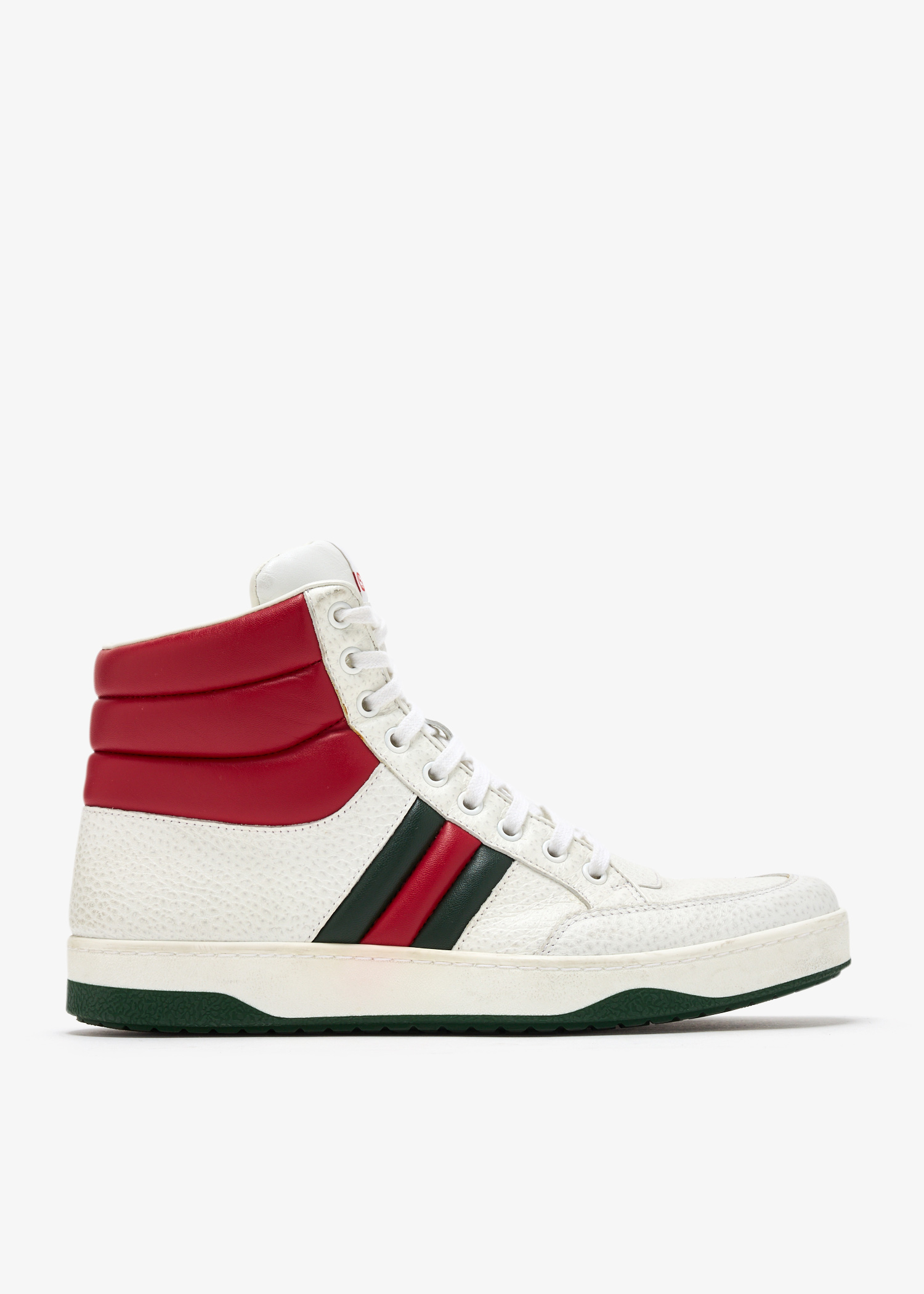 

Web high-top sneakers, White