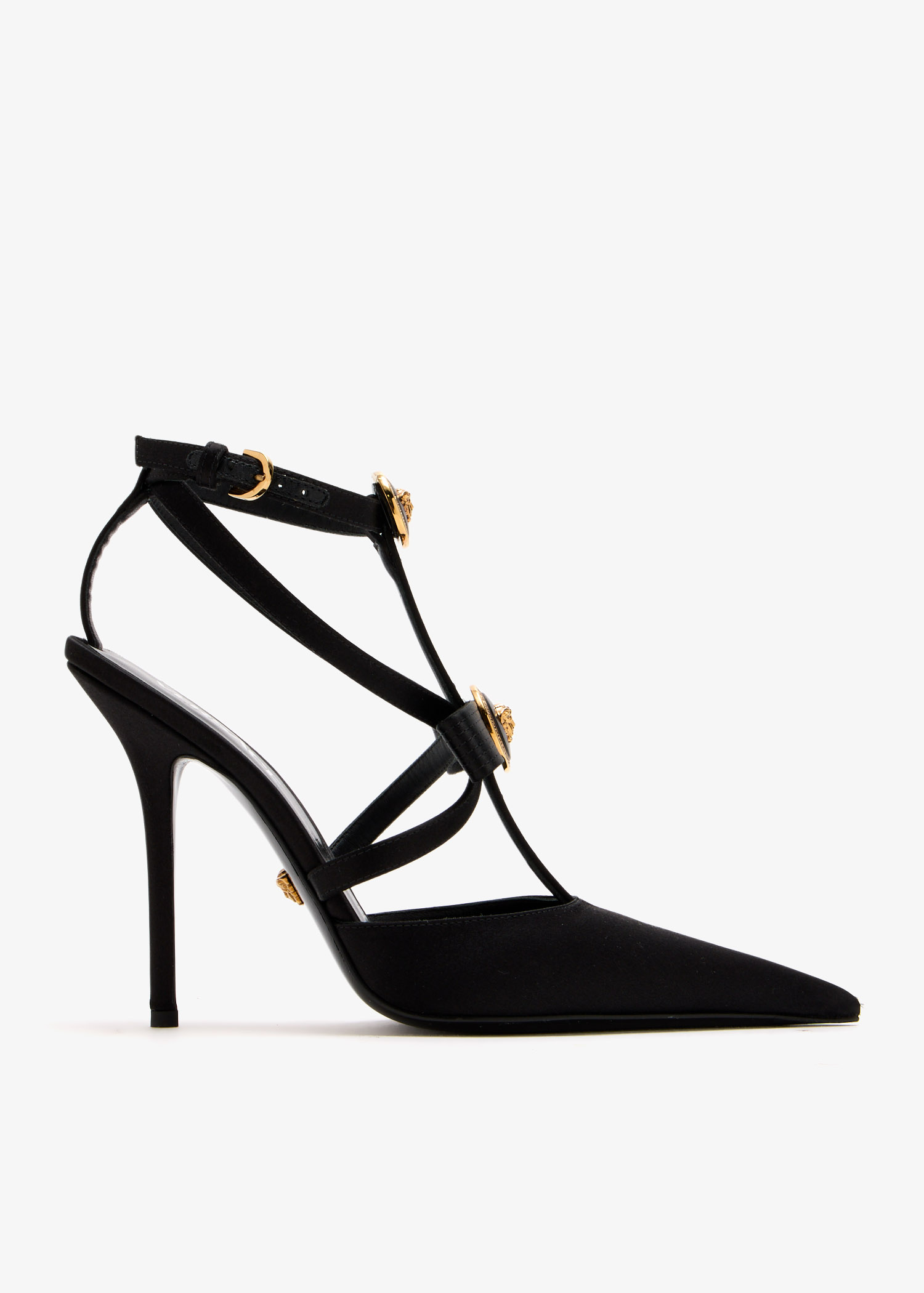 

Ribbon cage pumps, Black
