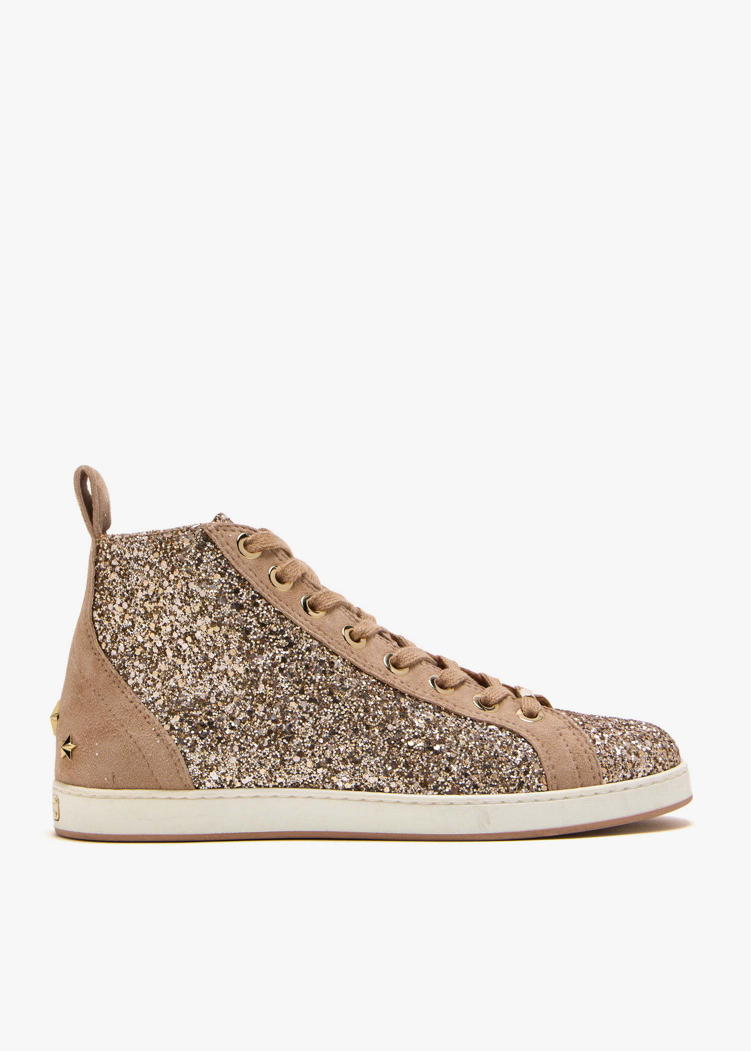 

Colt glitter high-top sneakers, Gold