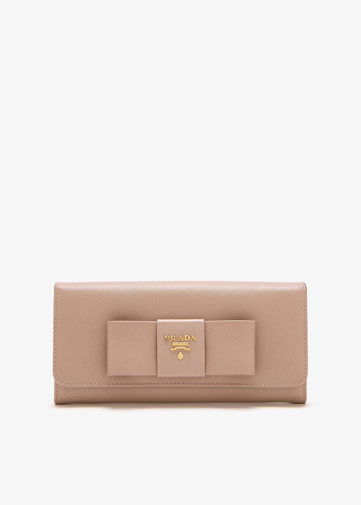 

Bow continental wallet, Beige
