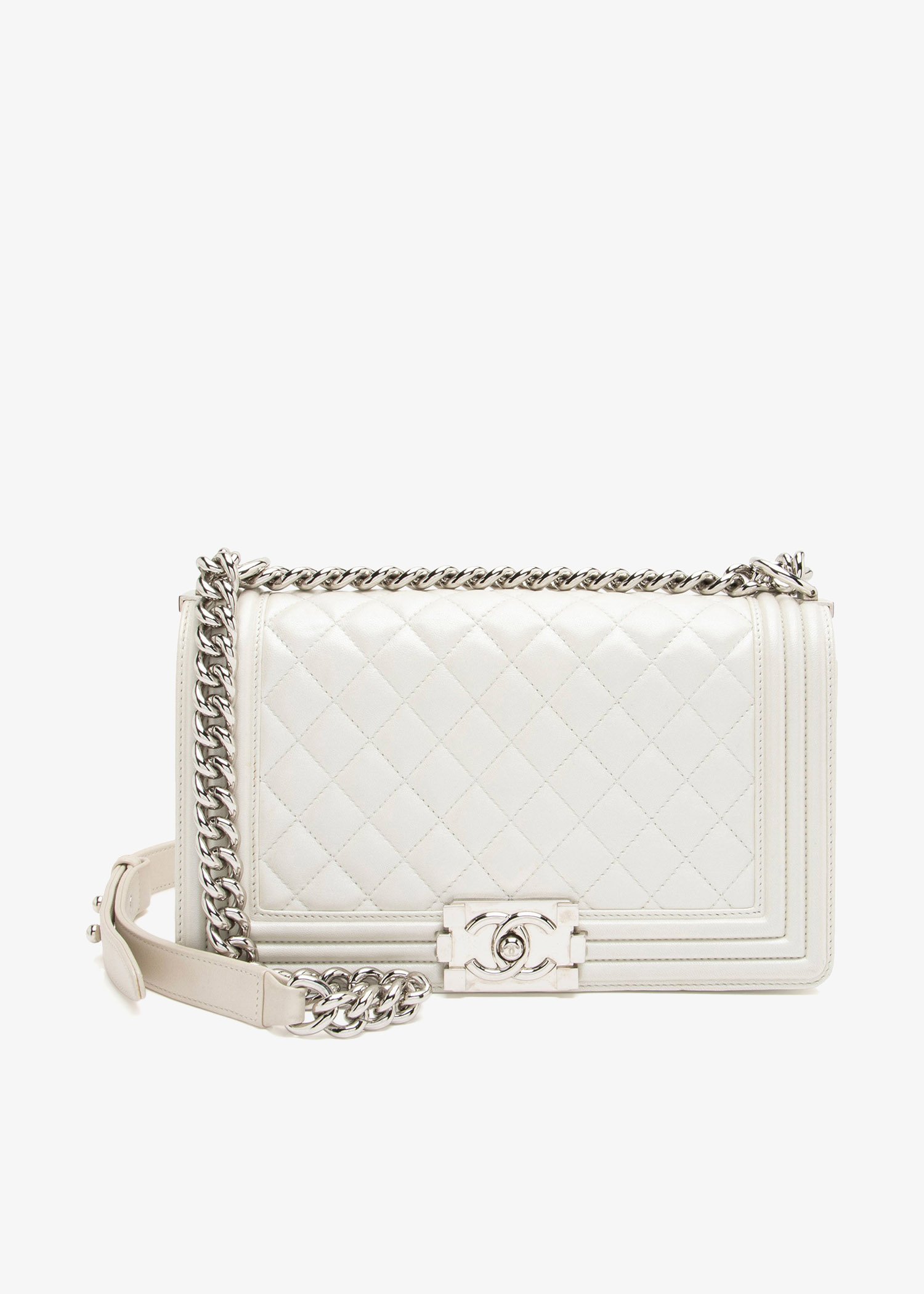 

Medium Boy bag, White