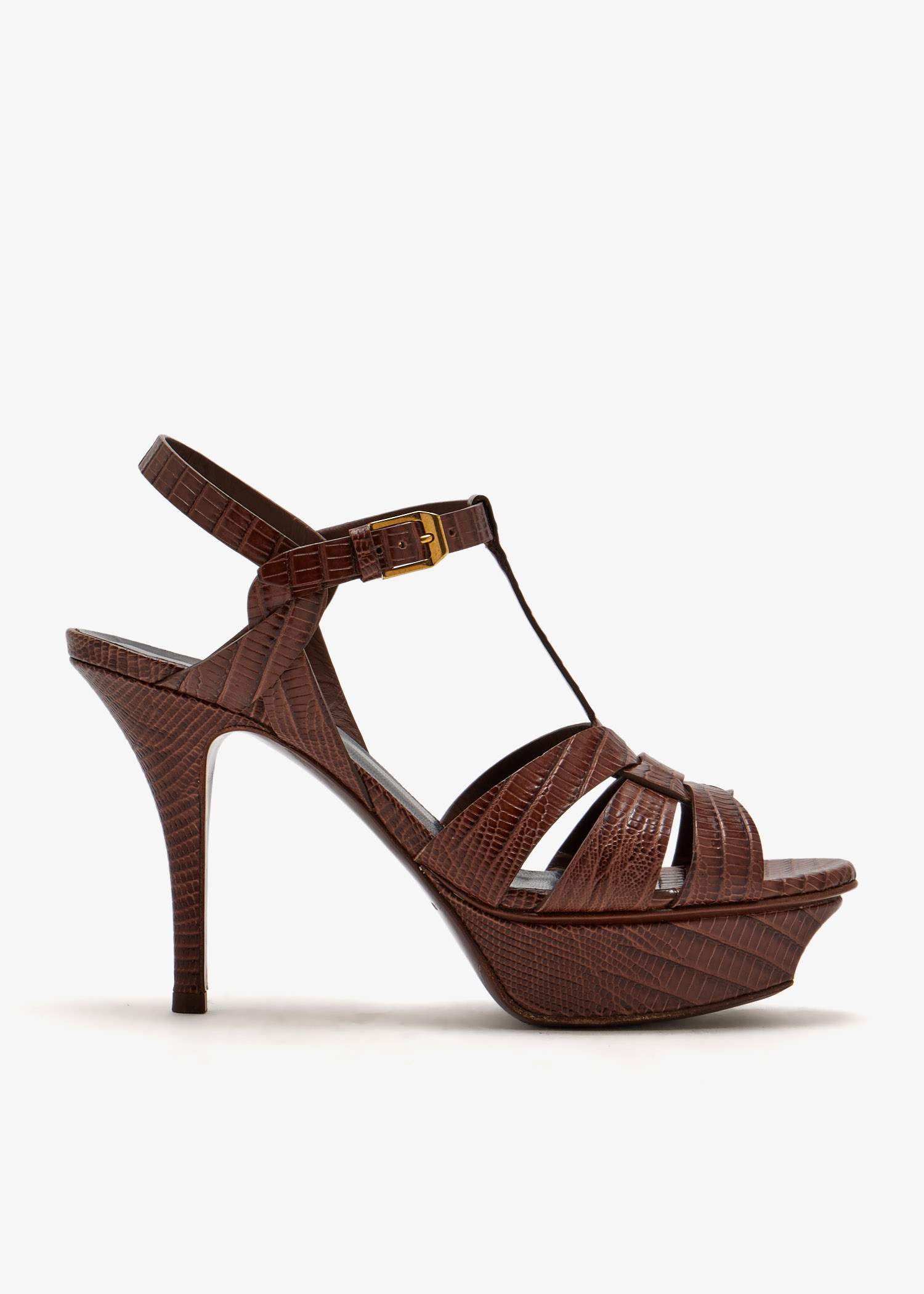 

Tribute platform sandals, Brown