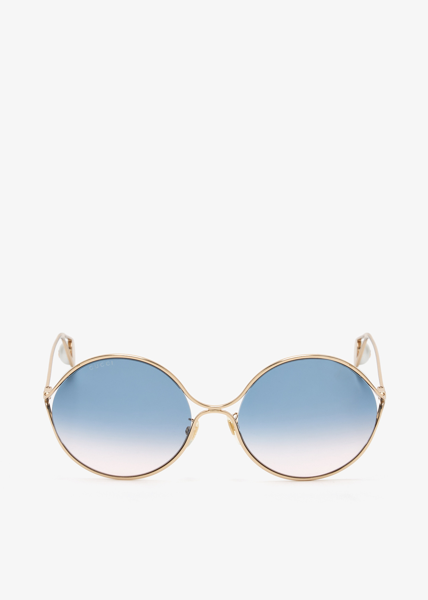 

Novelty Faux Pearl round sunglasses, Gold