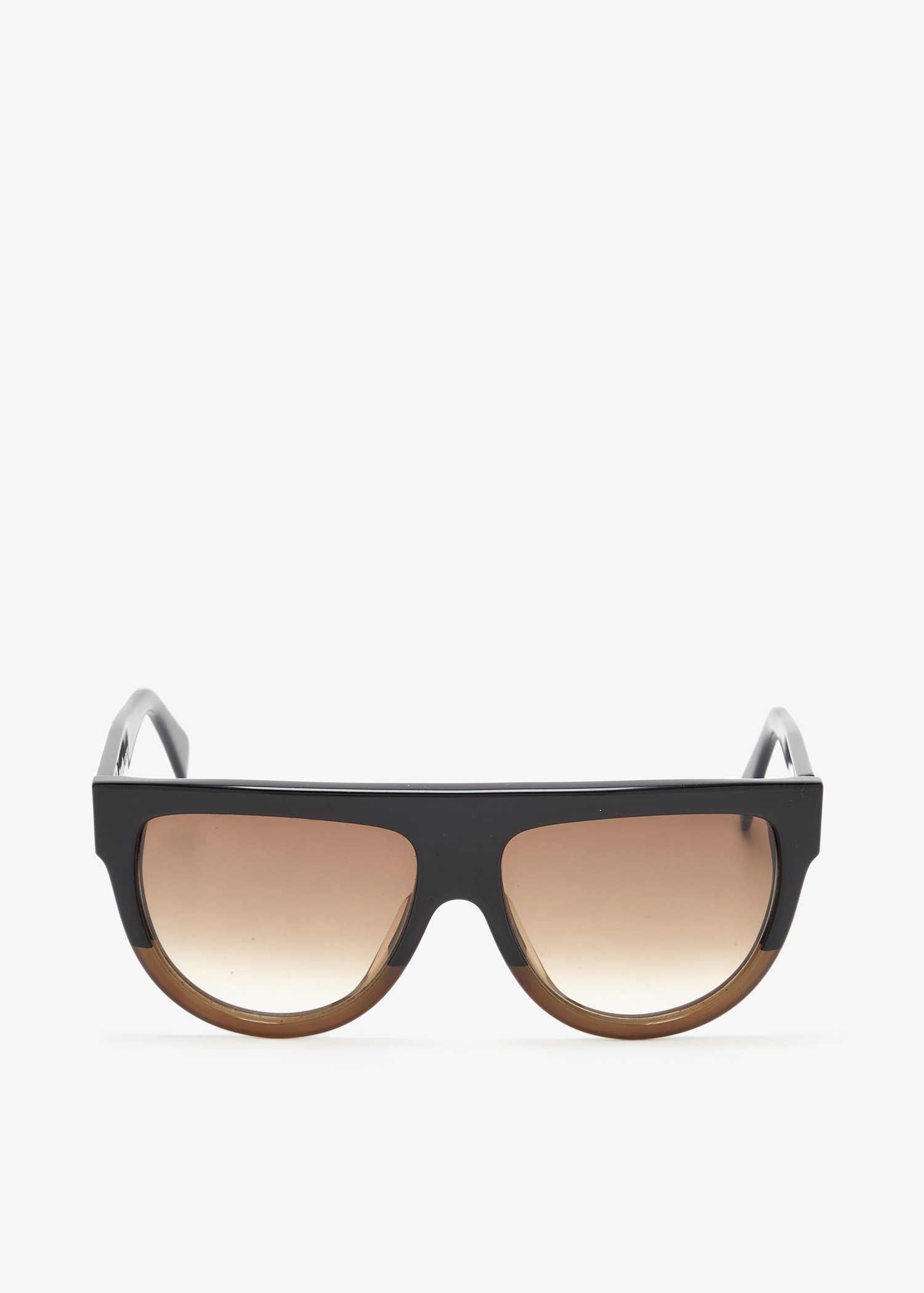 

Gradient shield sunglasses, Black