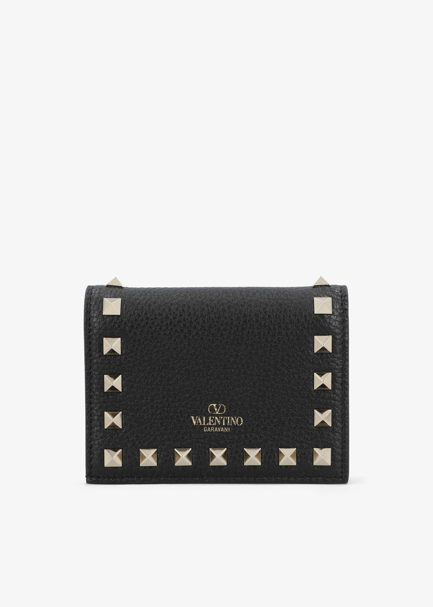 

Rockstud wallet, Black