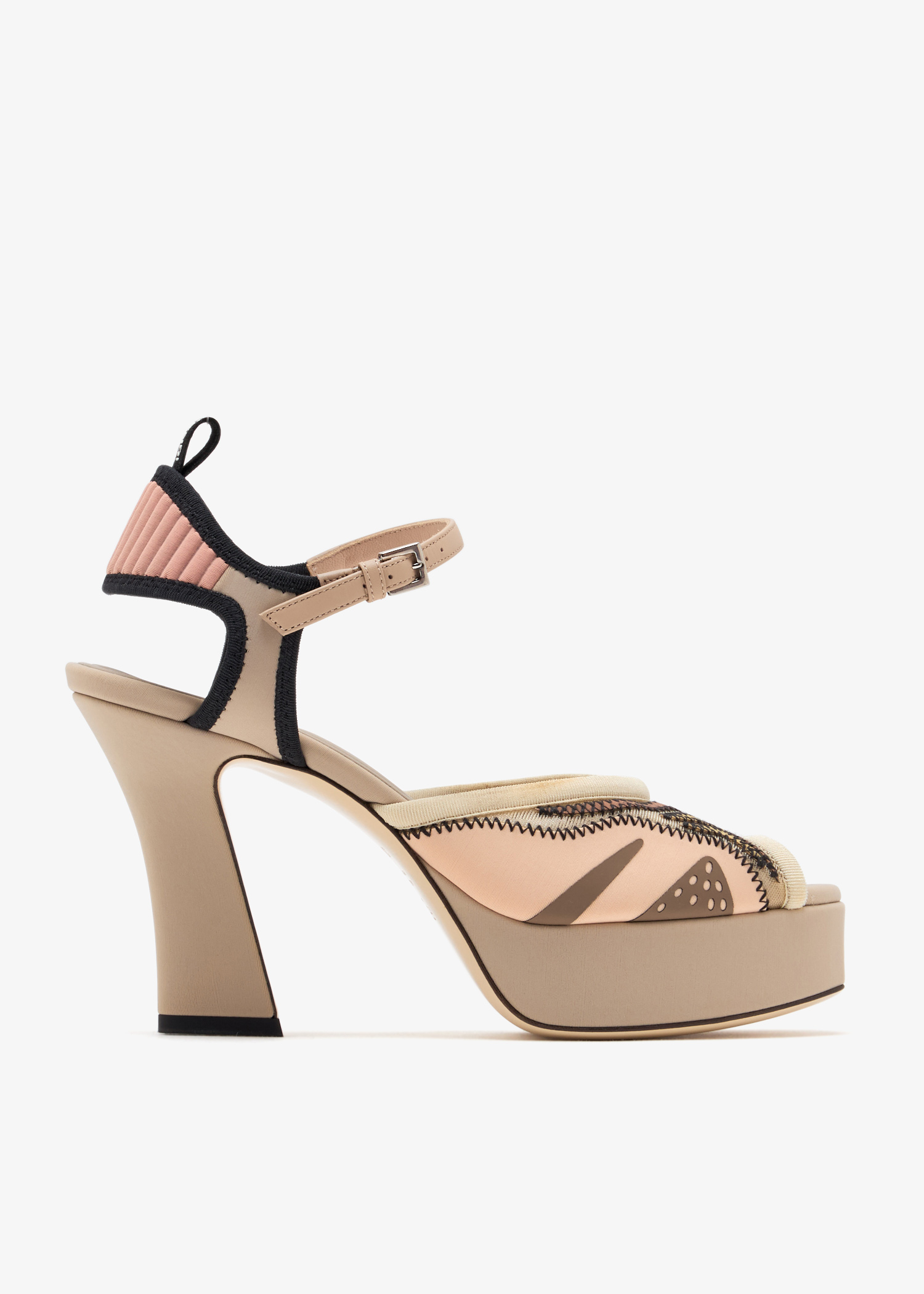 

Freedom platform sandals, Beige