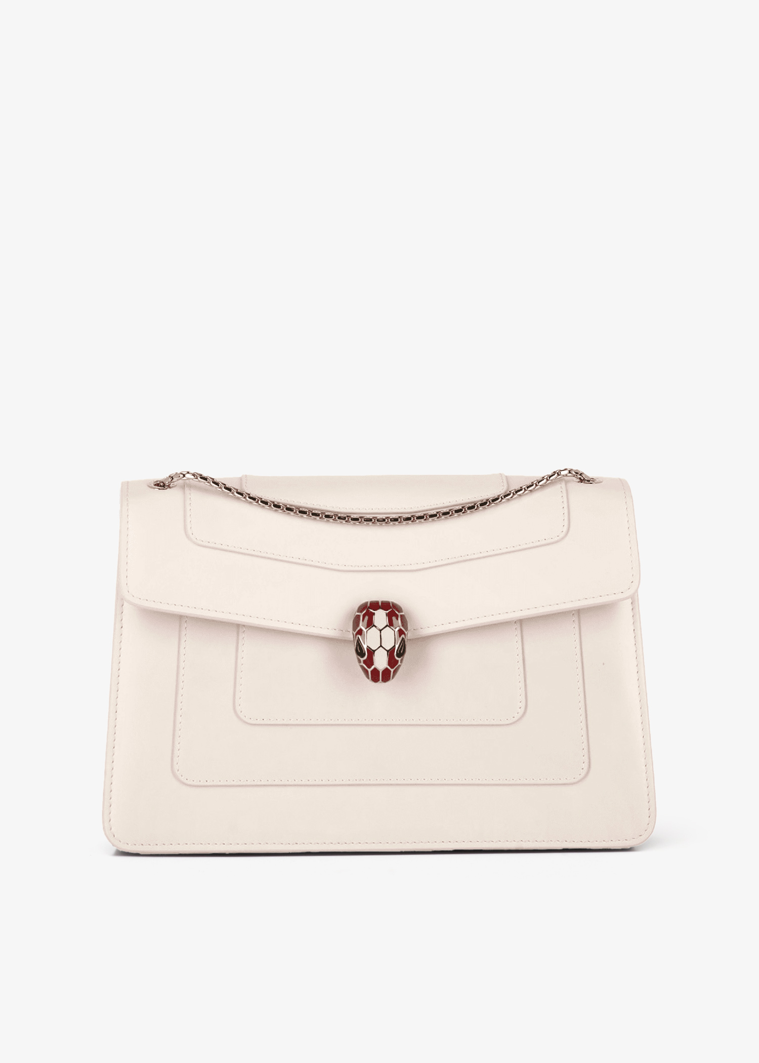 

Serpenti Forever shouler bag, White