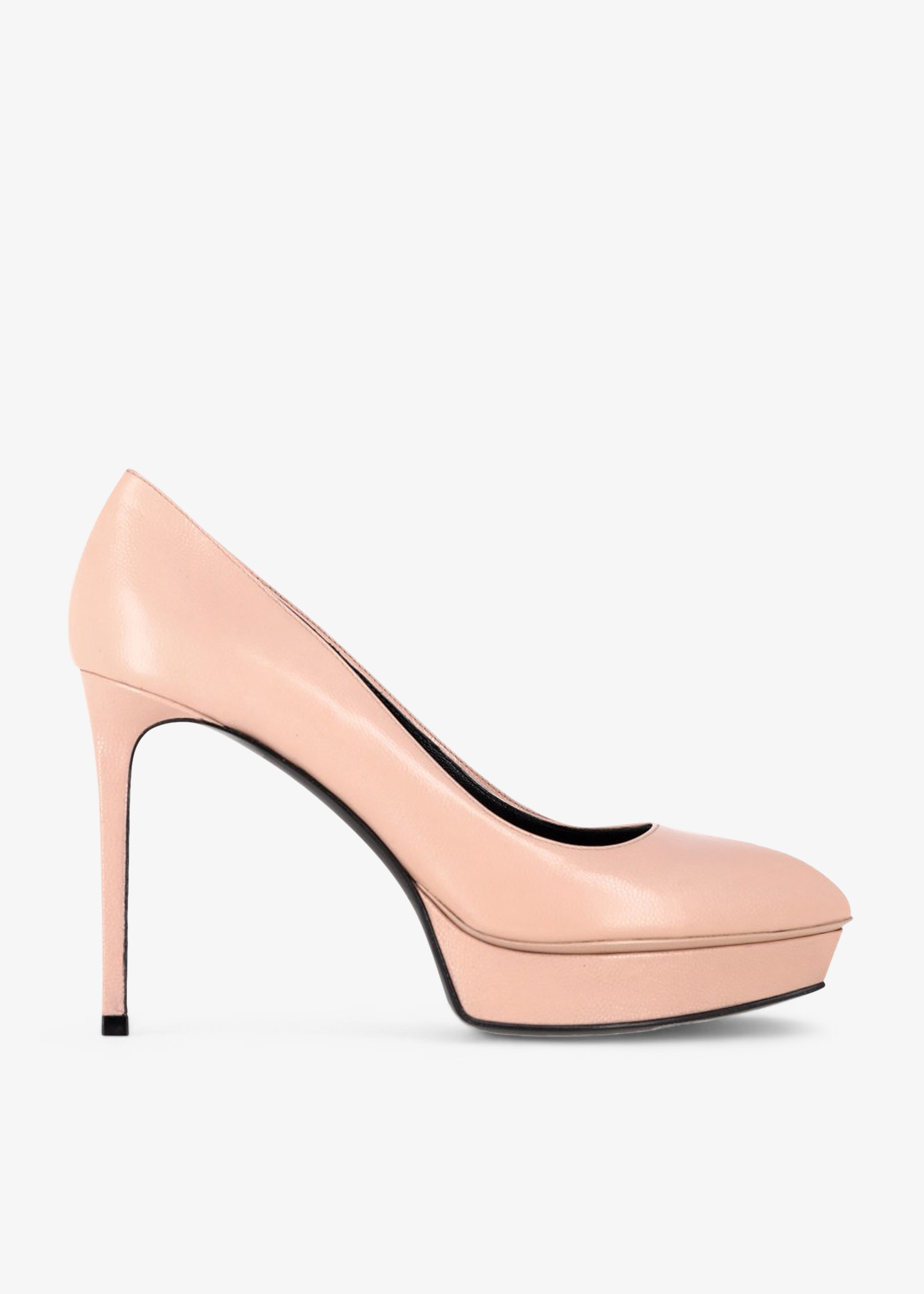 

Leather platform pumps, Pink