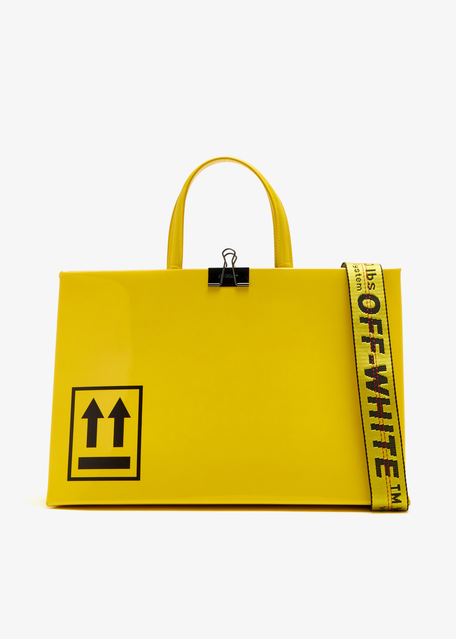 

Medium box tote bag, Yellow