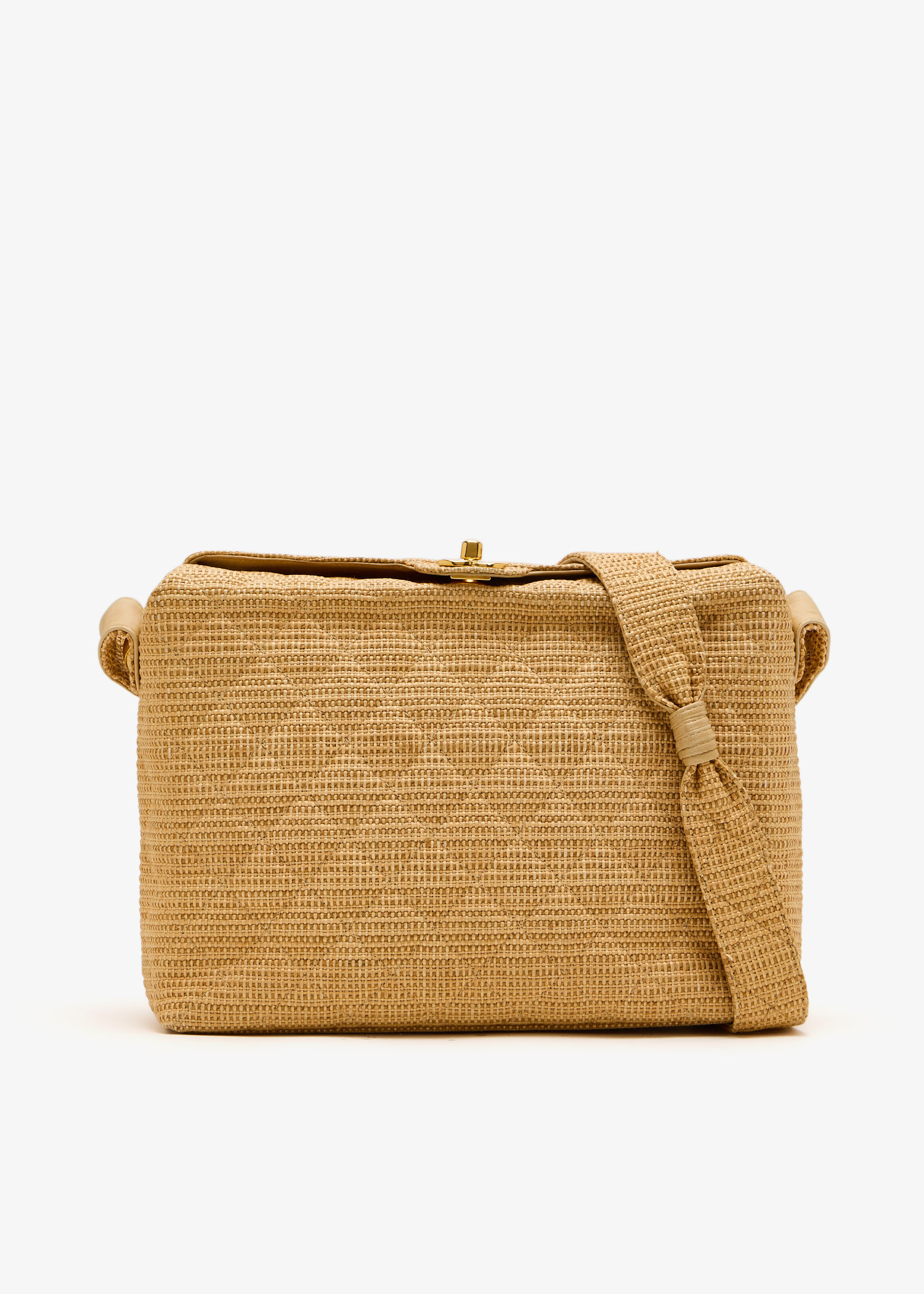 

Turn Lock Quilted Shoulder Bag, Brown