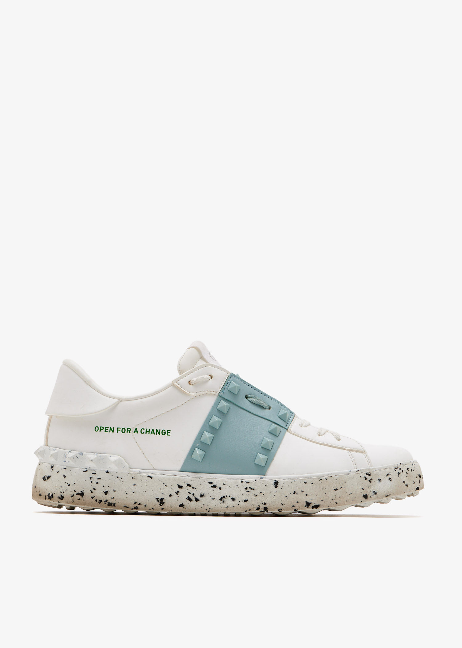 

Rockstud low-top sneakers, White