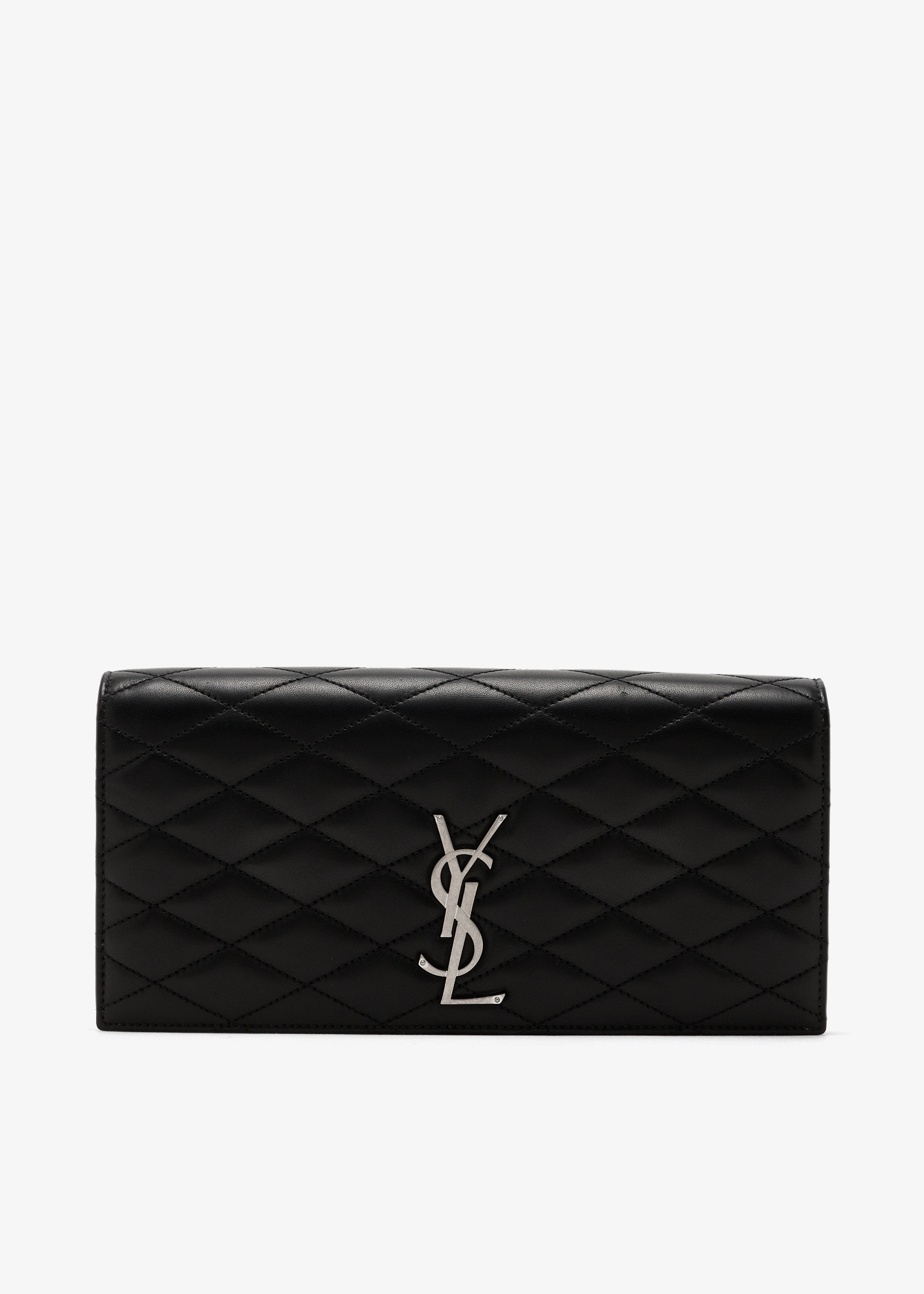 

Quilted Kate clutch, Black