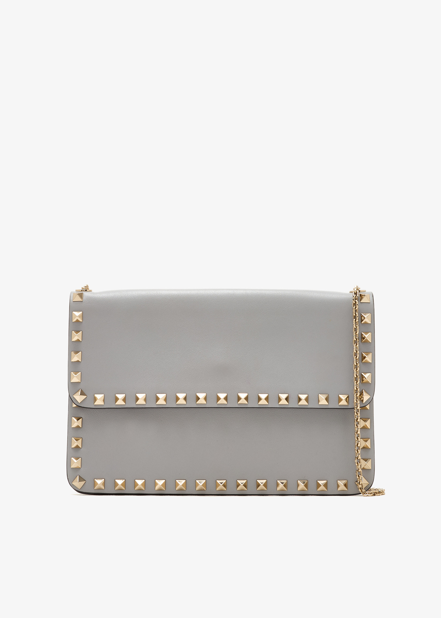 

Rockstud chain pouch, Grey