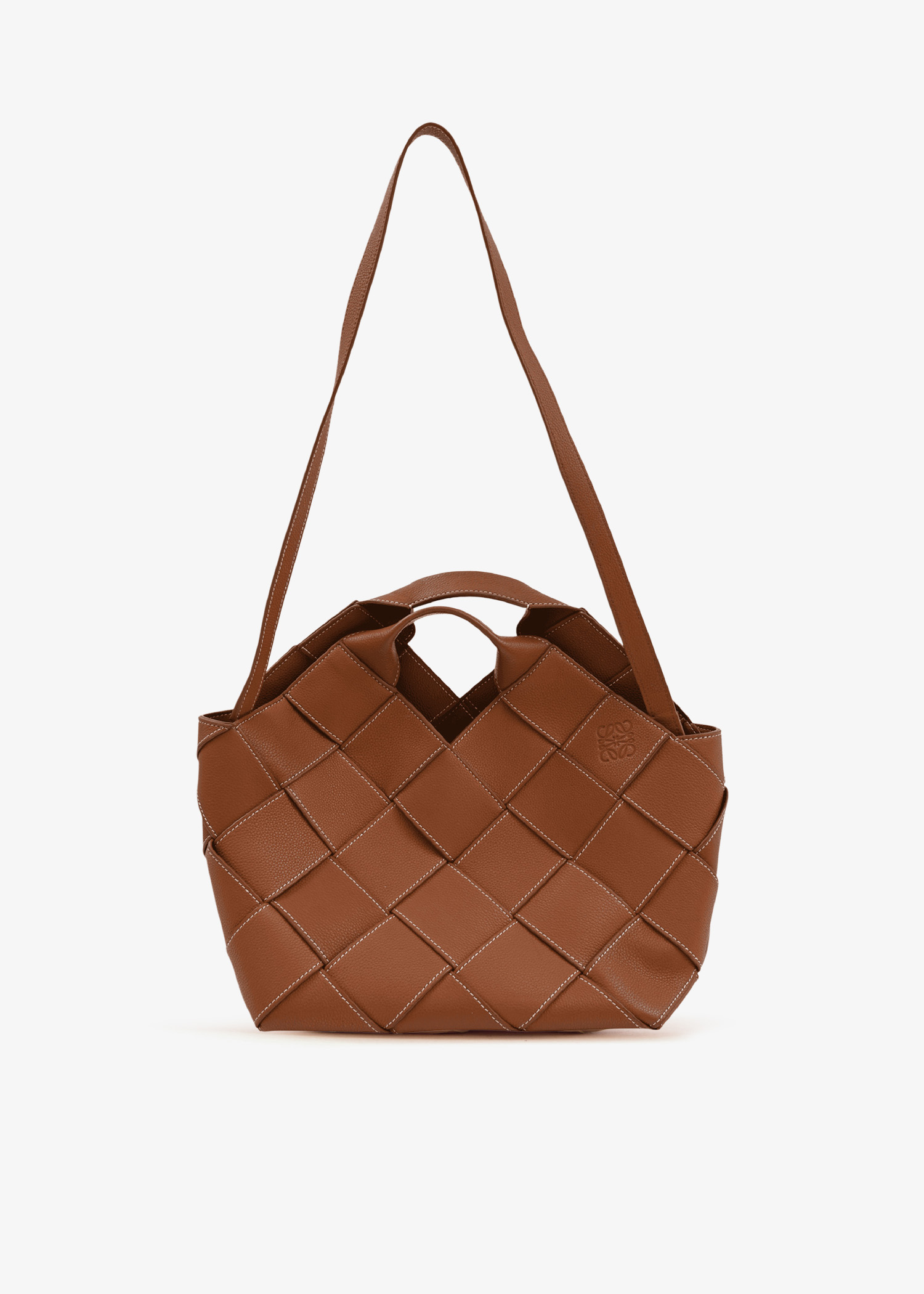 

Small Surplus woven basket bag, Brown