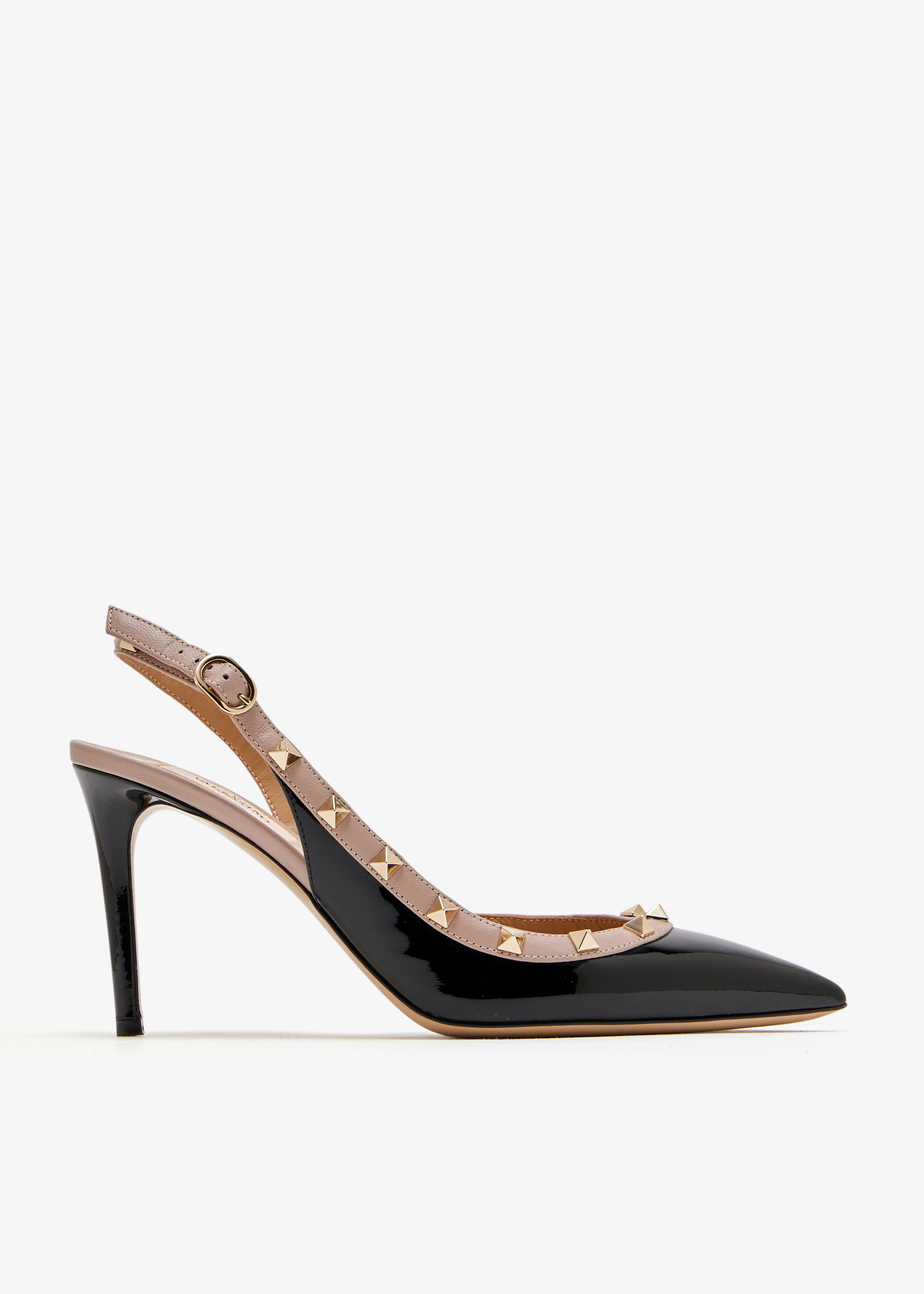 

Rockstud slingback pumps, Black