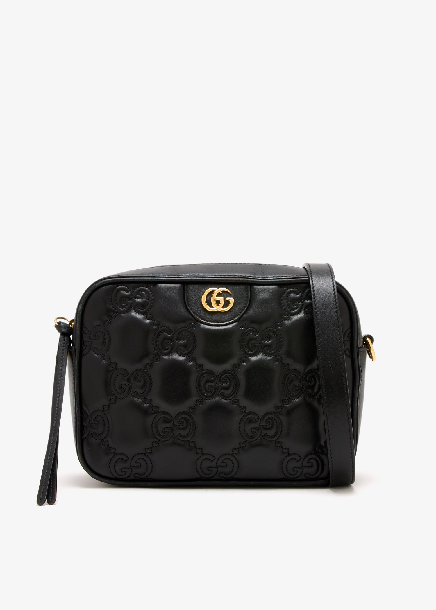 

Ophidia GG Small Matelasse crossbody bag, Black