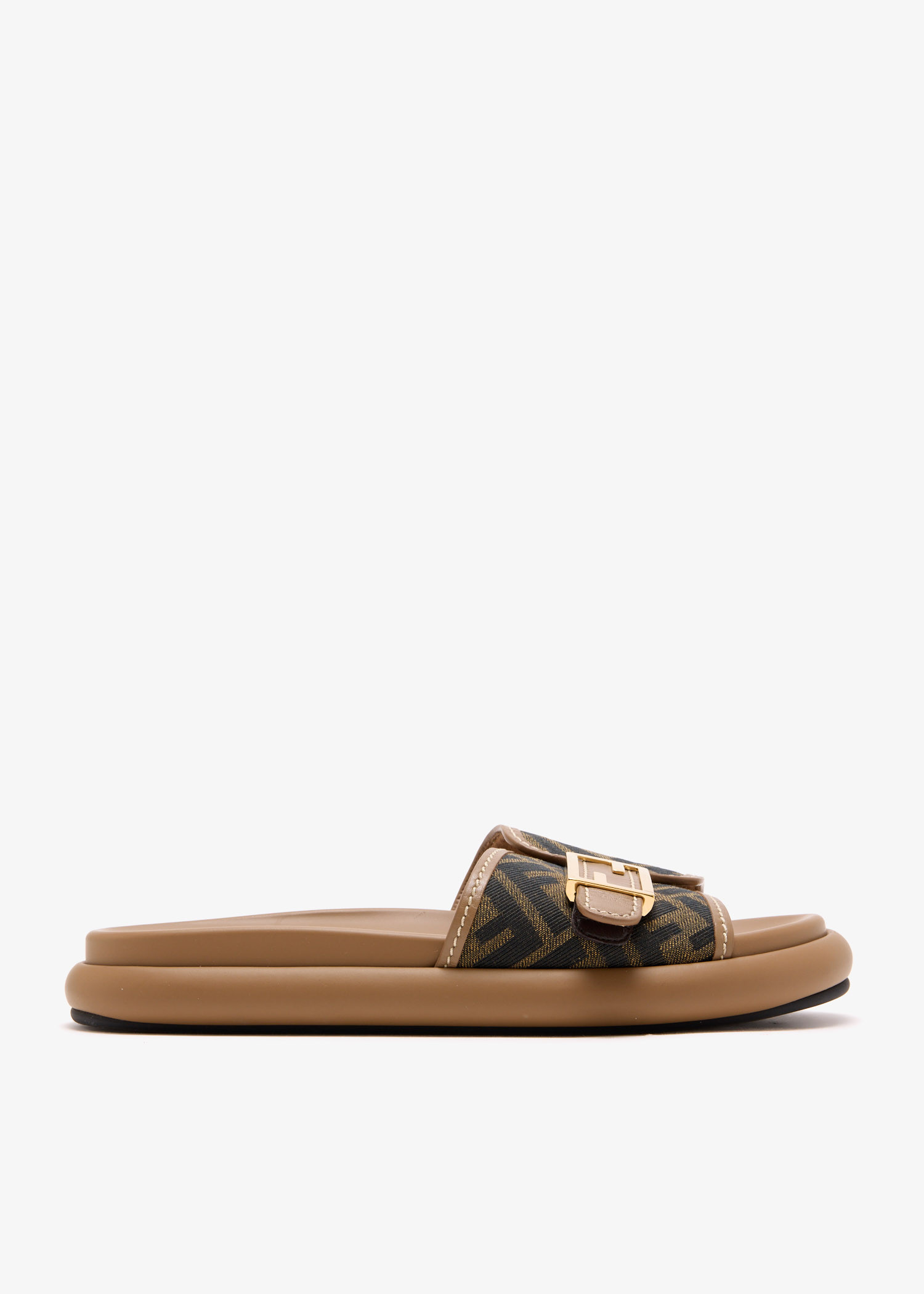 

Zucca FF slide sandals, Brown