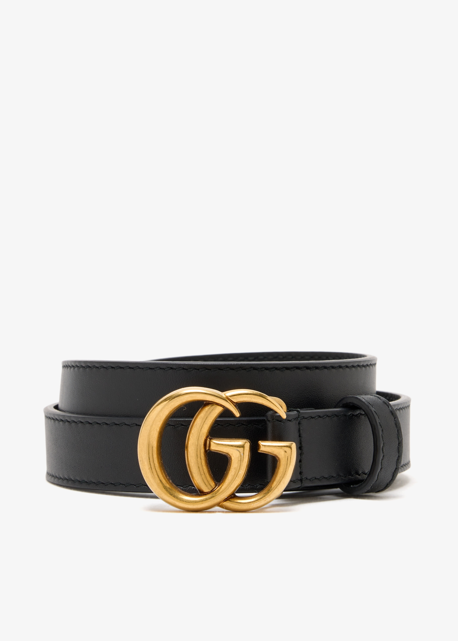 

GG Marmont thin belt, Black