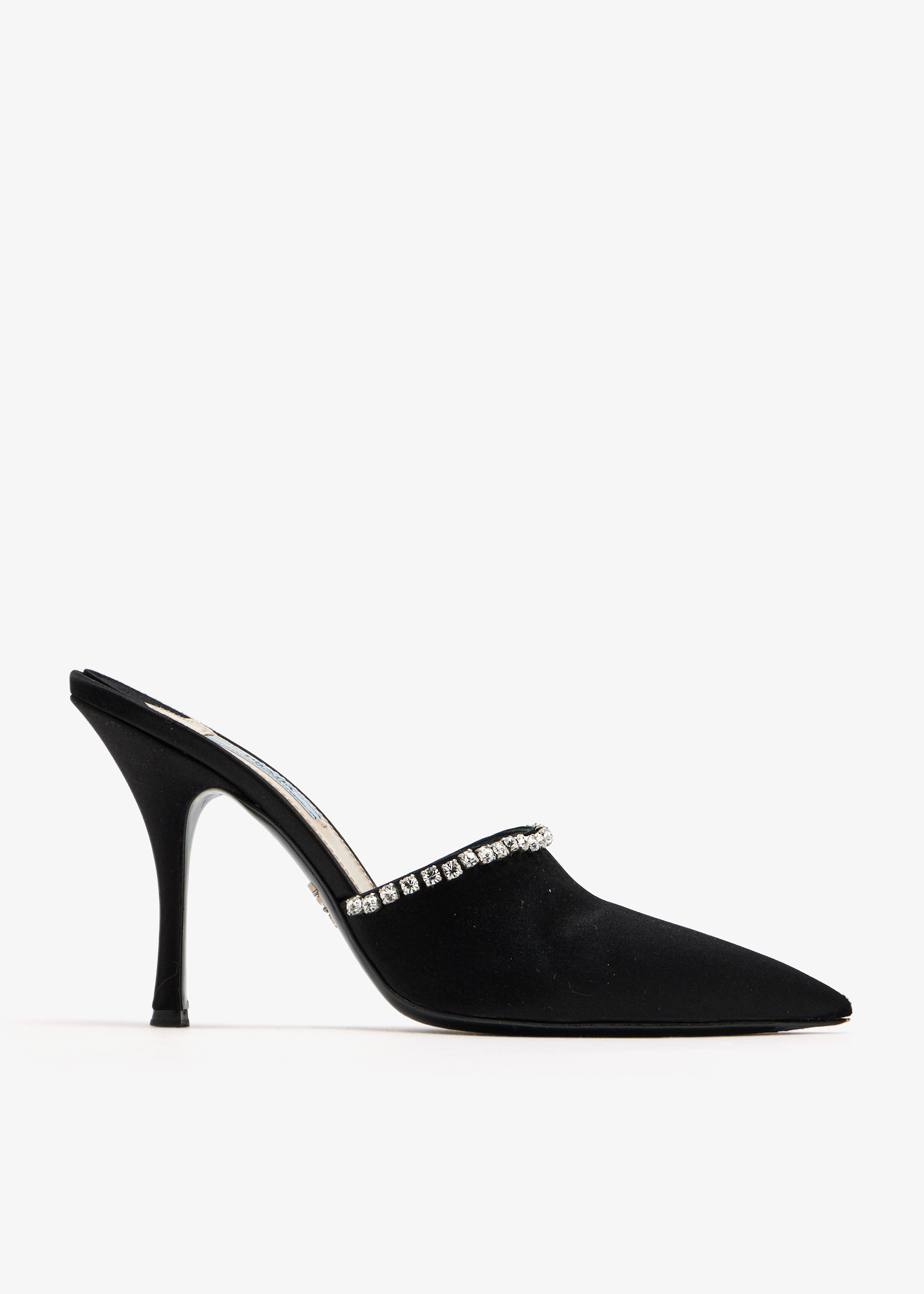 

Crystal-embellished mules, Black