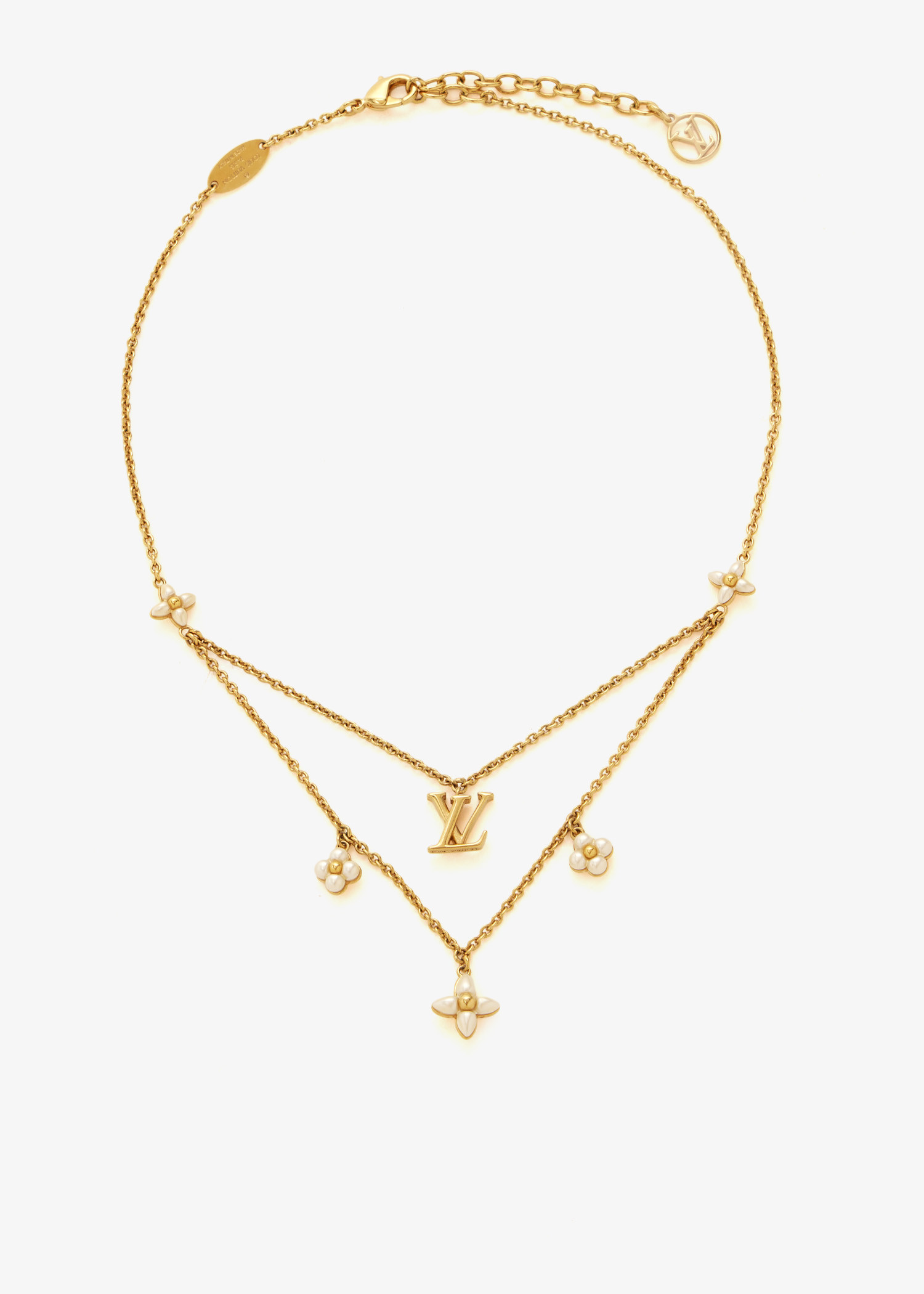 

LV Floragram necklace, Gold
