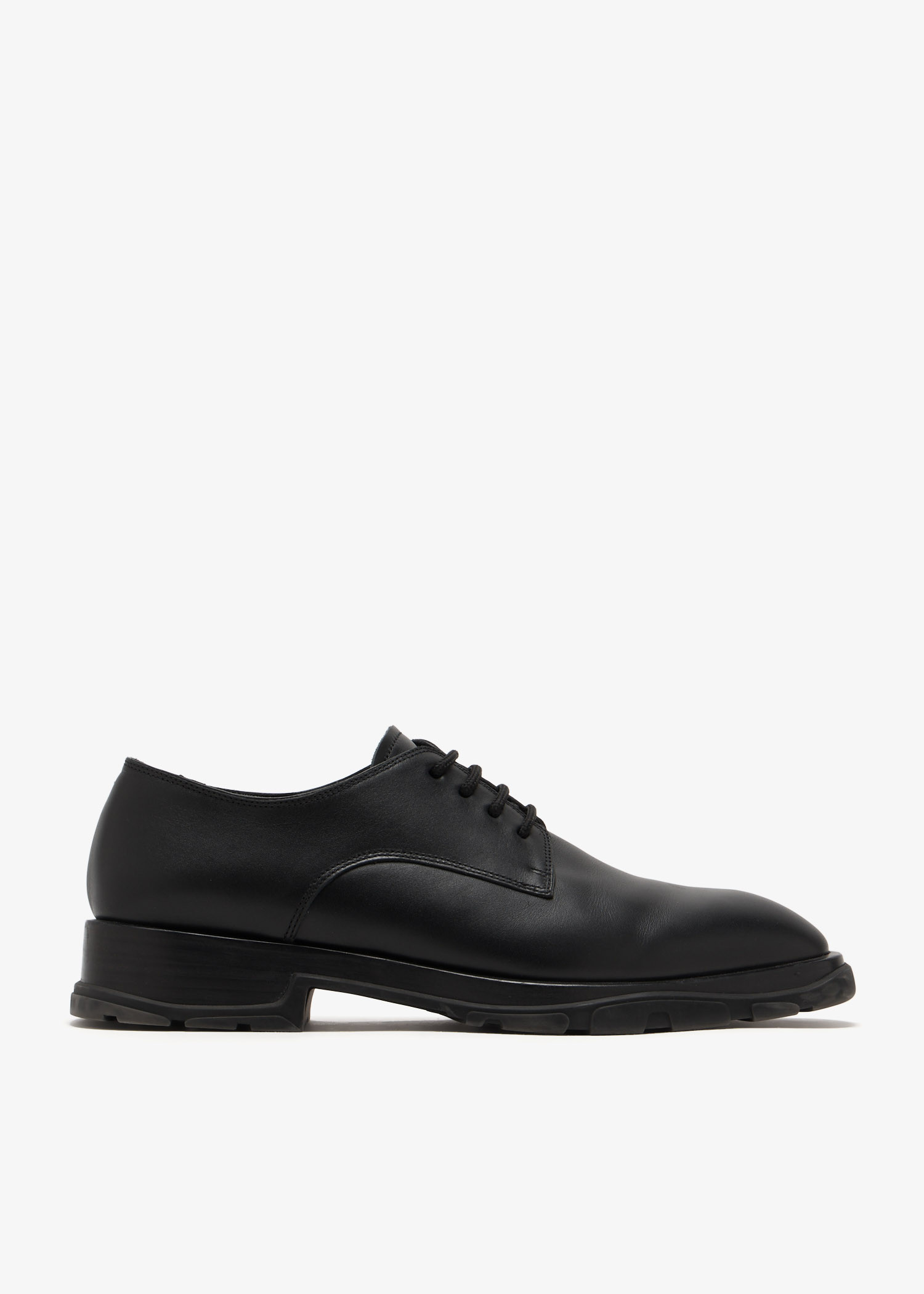 

Leather Derby shoes, Black