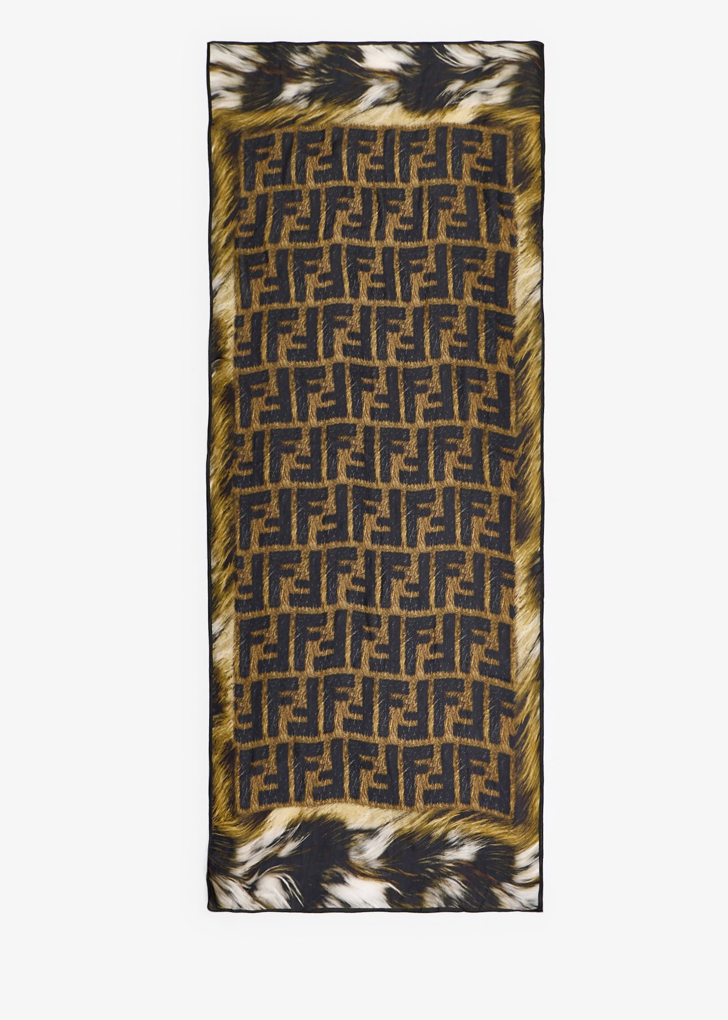 

FF Fur-Print scarf, Multicolored