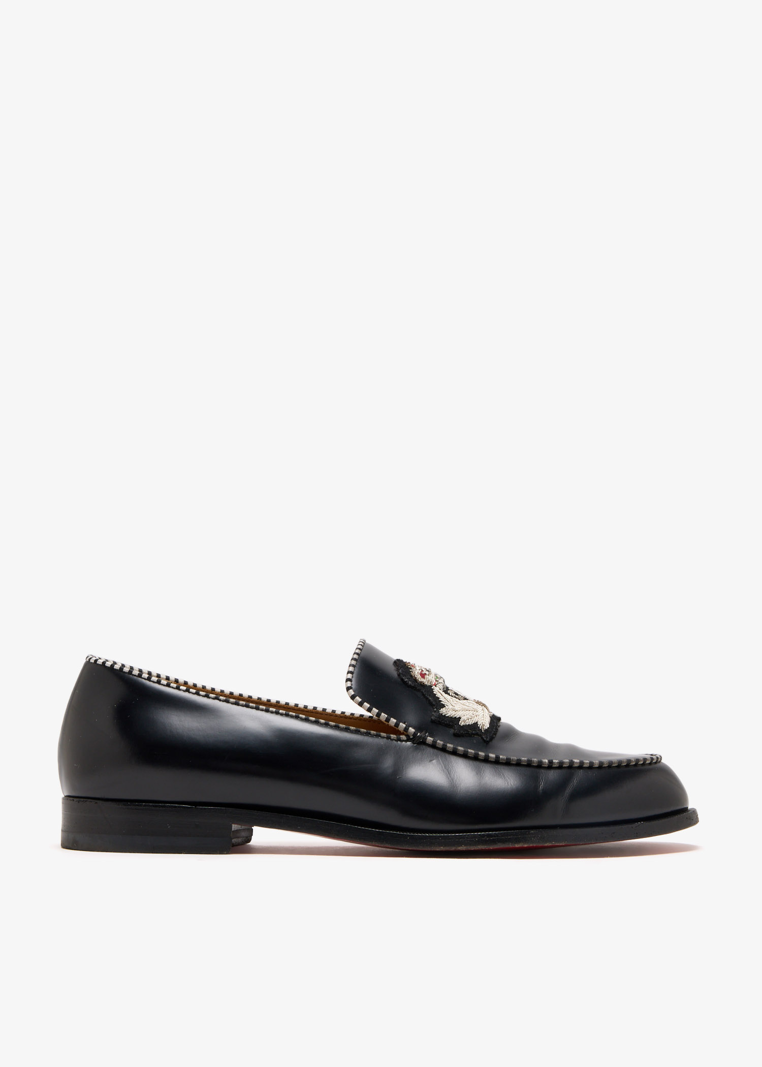 

Laperouza embroidered loafers, Black