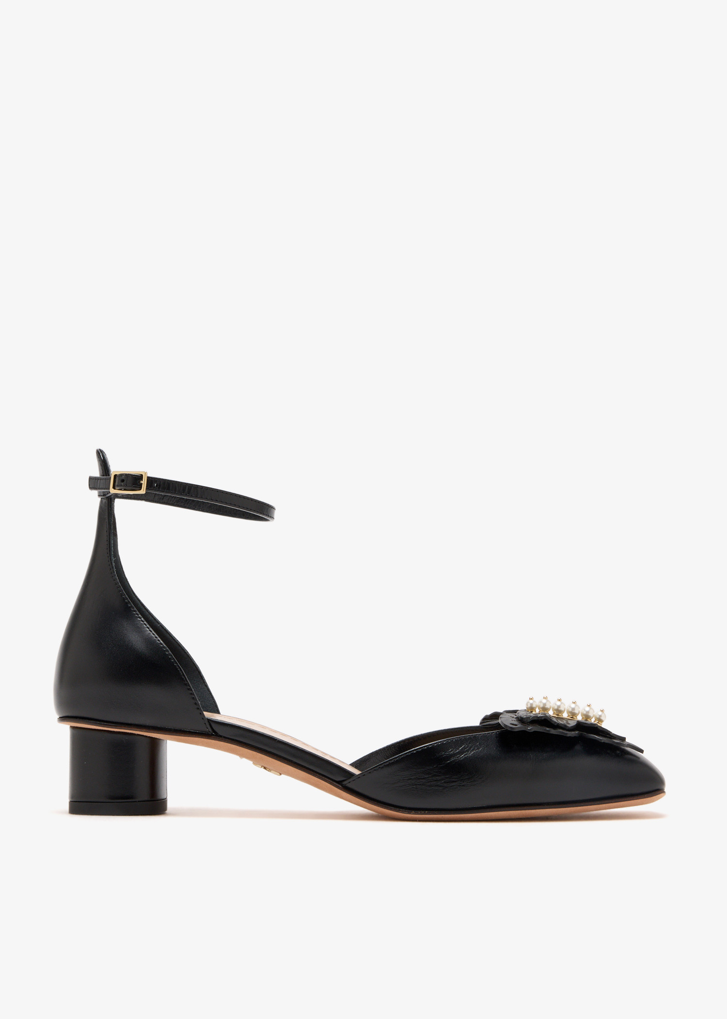 

Tale ankle strap pumps, Black