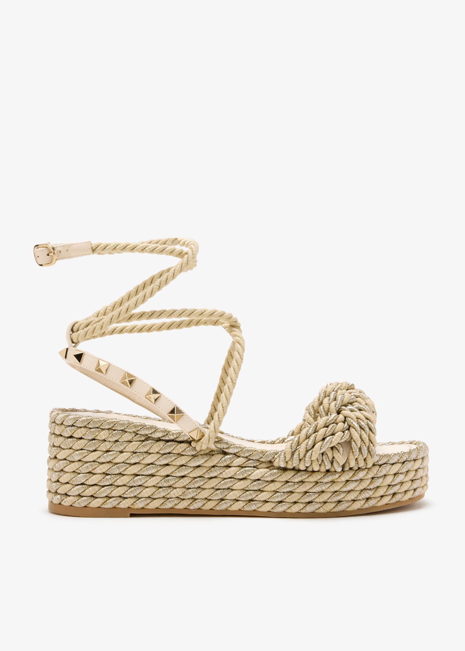 

Rockstud Torchon sandals, Beige