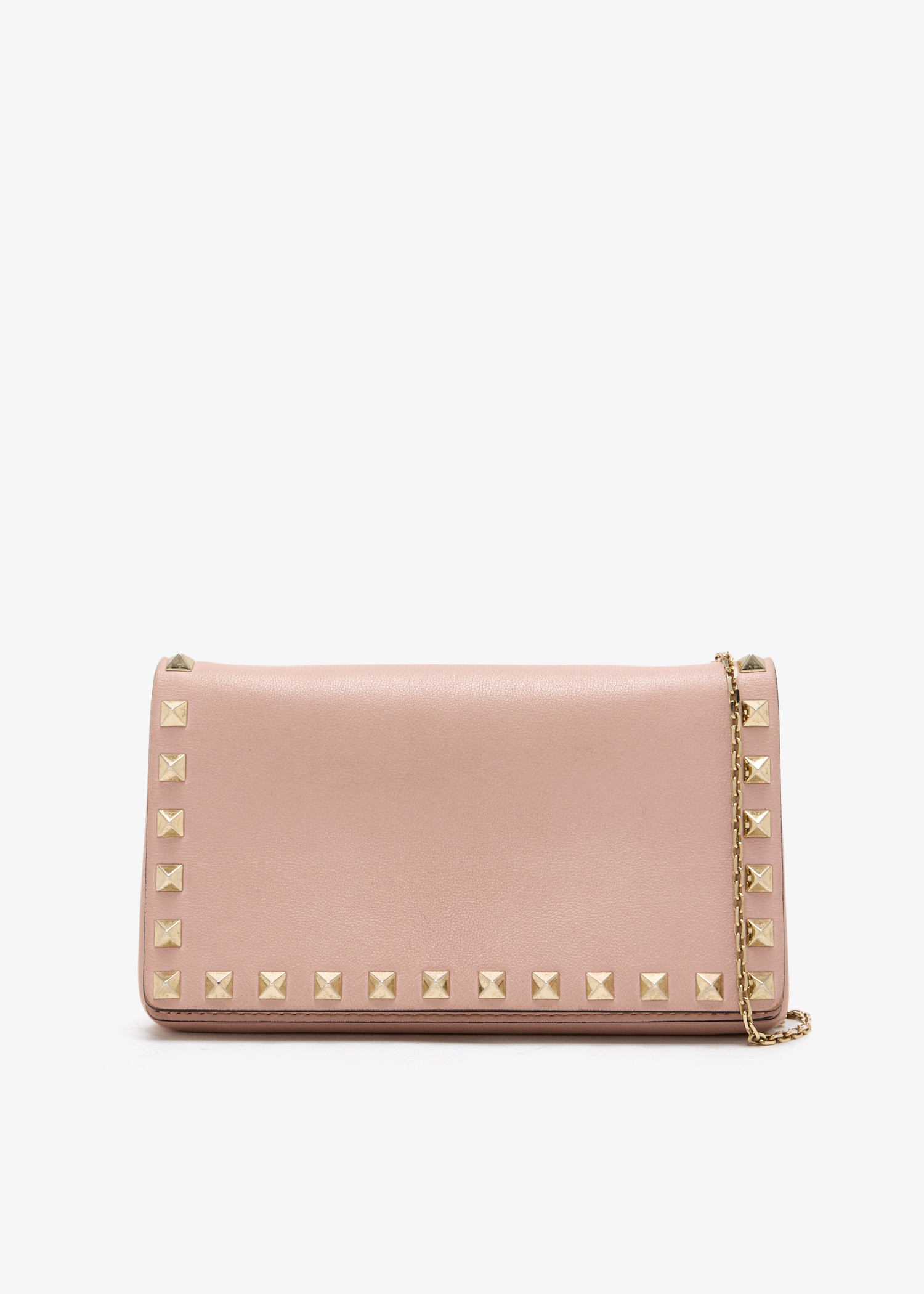 

Rockstud Chain clutch, Pink