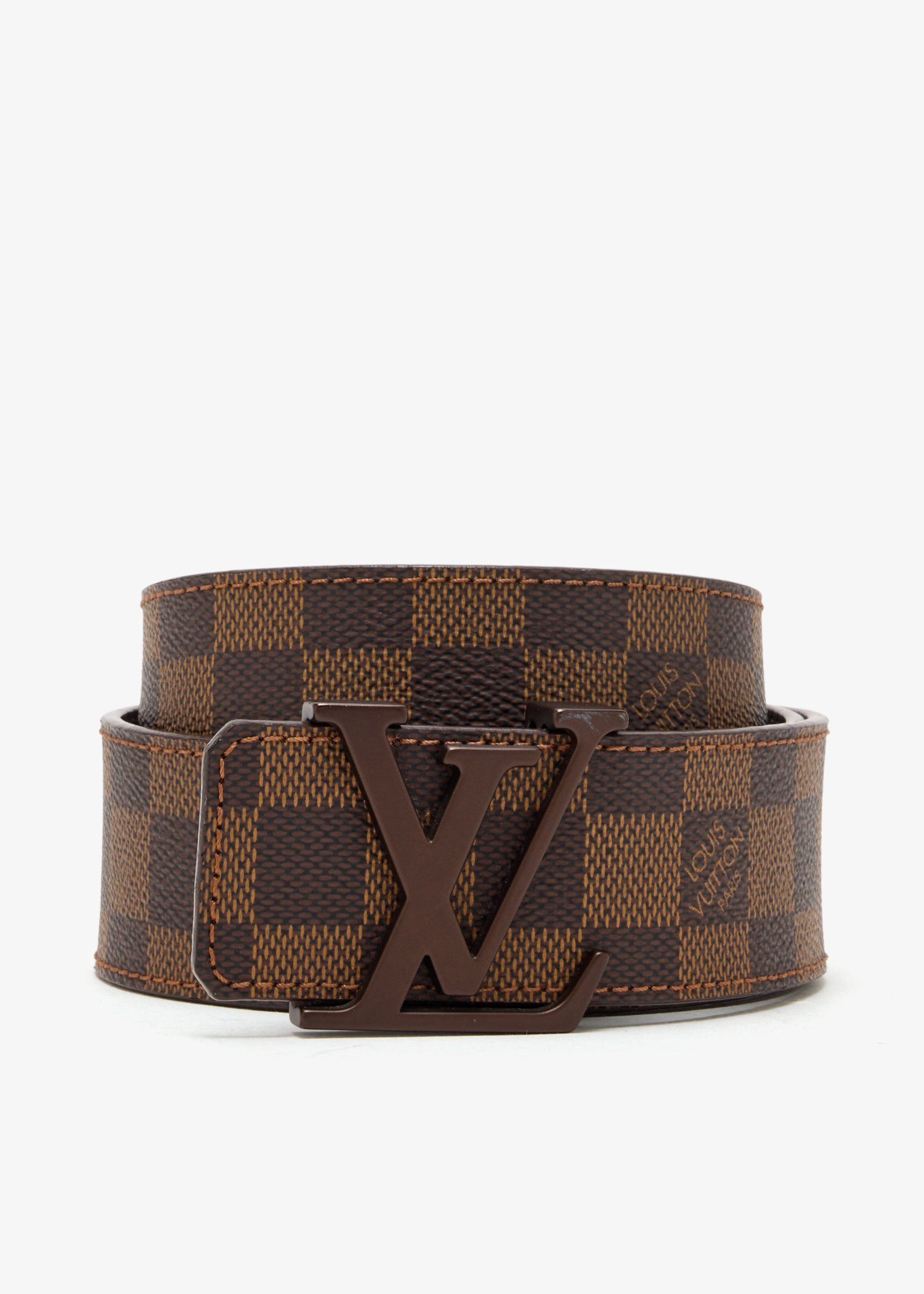 

LV Initiales reversible belt, Brown