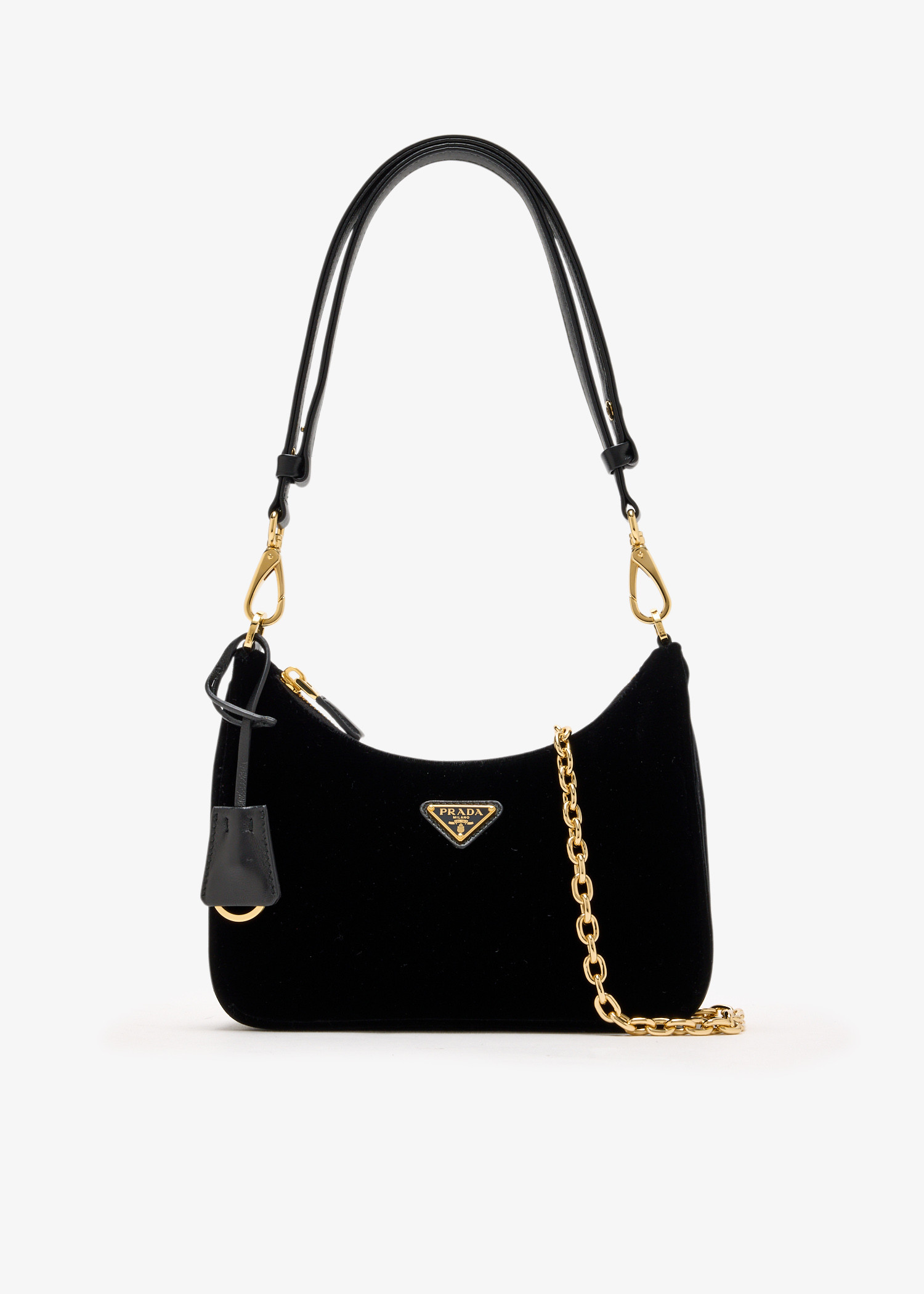 

Re-Edition velvet mini bag, Black